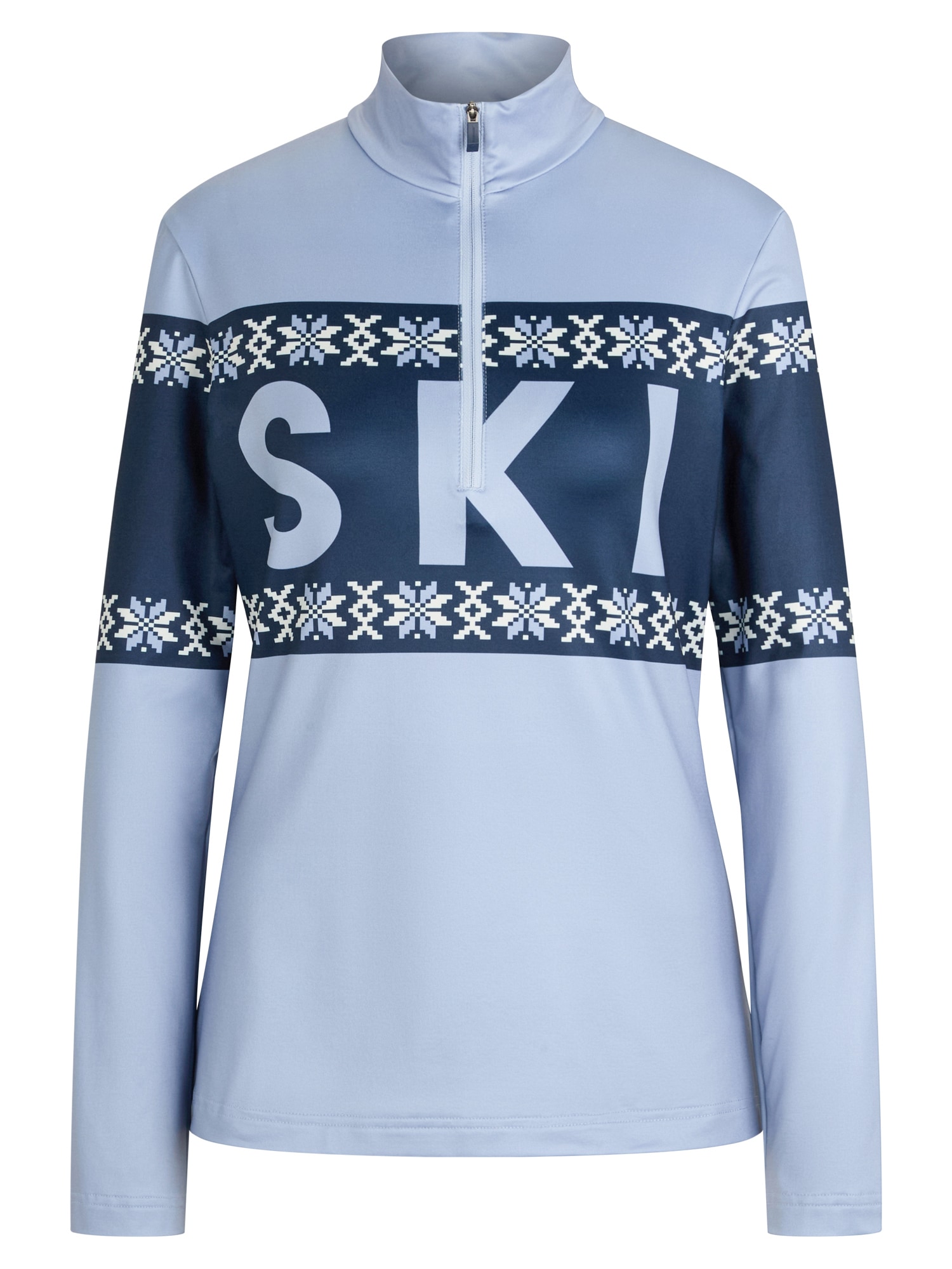 Ziener Sweatshirt "JAILA-Z DAMEN", Stretchmaterial, wärmend, funktionell, halber Front-Reißverschluss