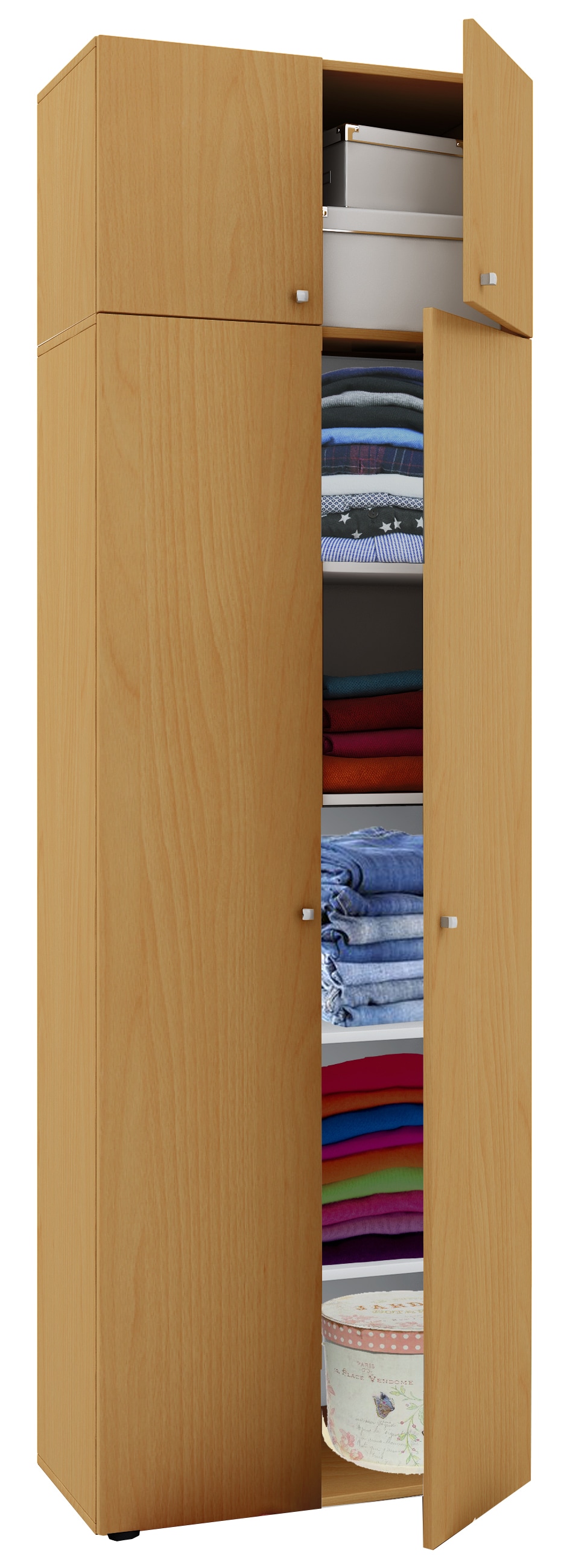 VCM Kleiderschrank "Kleiderschrank Jugendschrank Vandol Drehtüren SA" 1 Stk. tlg.