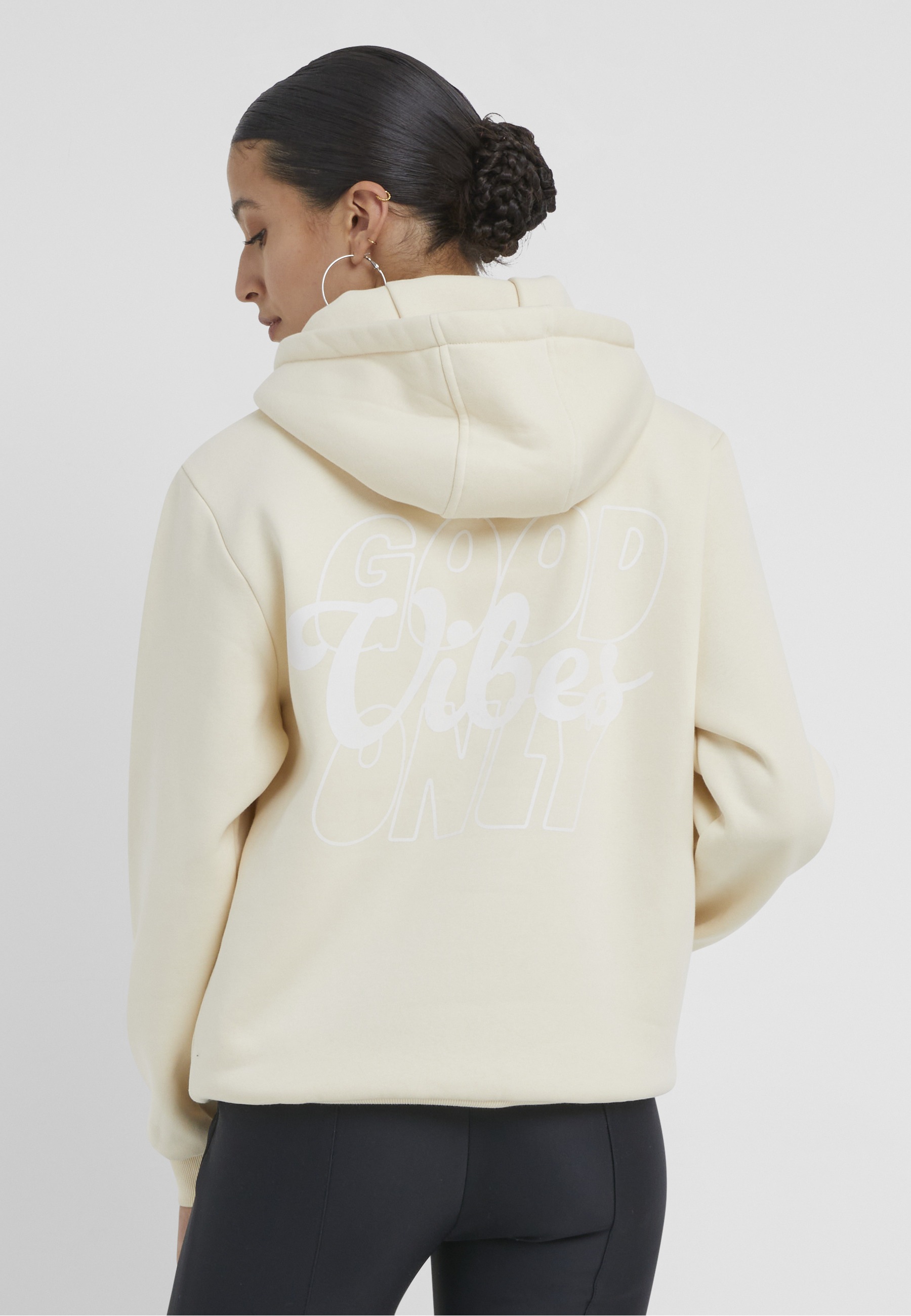 Miss Tee Kapuzensweatshirt »Miss Tee Good Vibes Ladies Fluffy Hoody«
