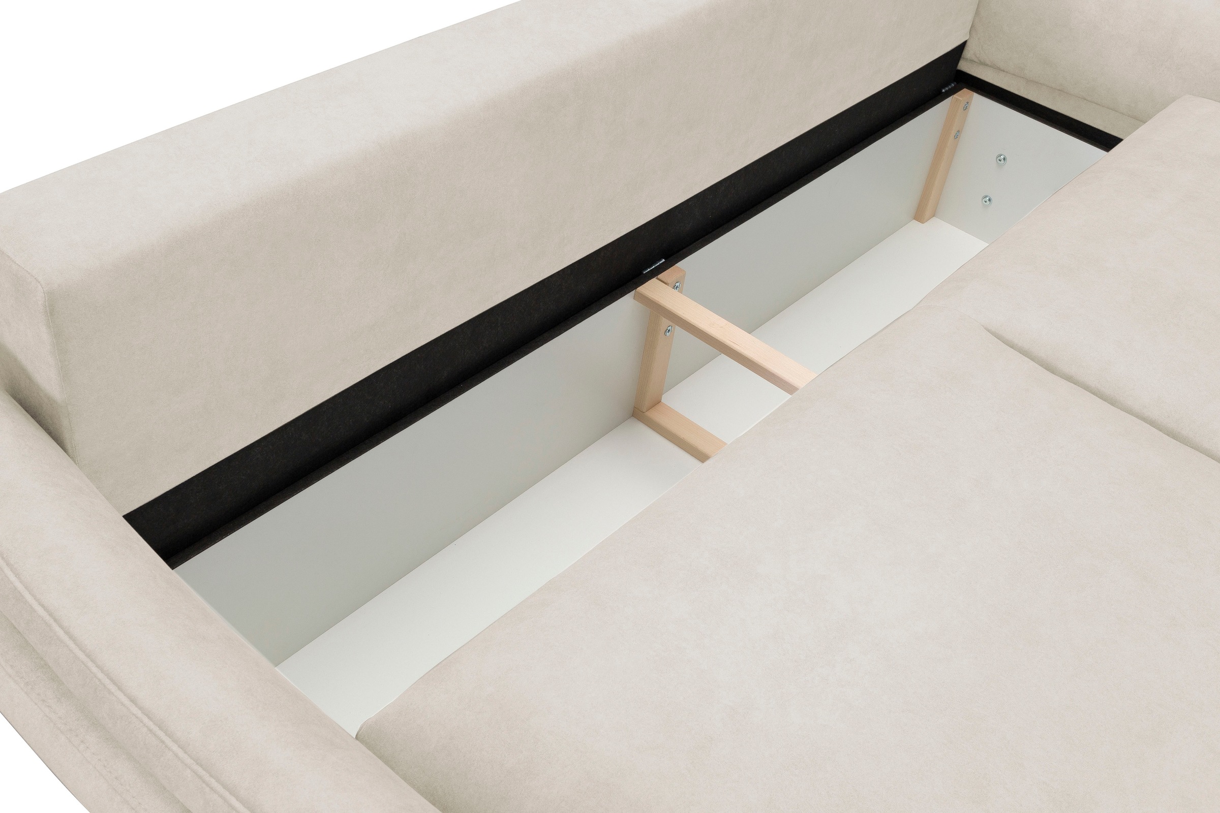 exxpo - sofa fashion 3-Sitzer »hochwertiger Sitzaufbau für hohen Sitzkomfort, bequeme Armlehnen«, inkl. Boxspring/Federkern-Polsterung, Bettfunktion und Bettkasten