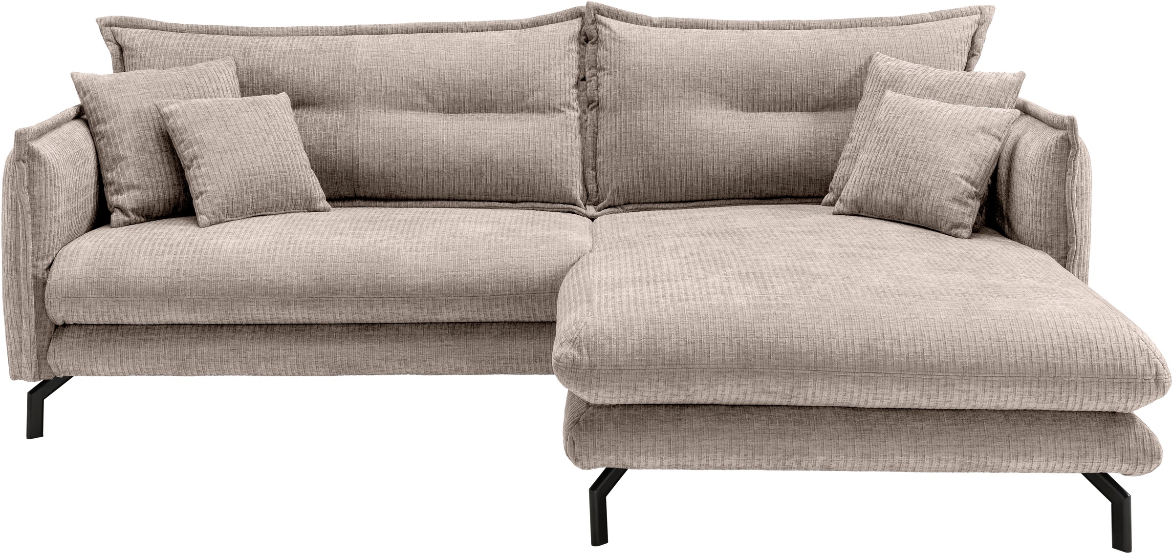Home affaire Ecksofa "LAVA Breite 255 cm, modern und elegant, aktuelle Kiss günstig online kaufen