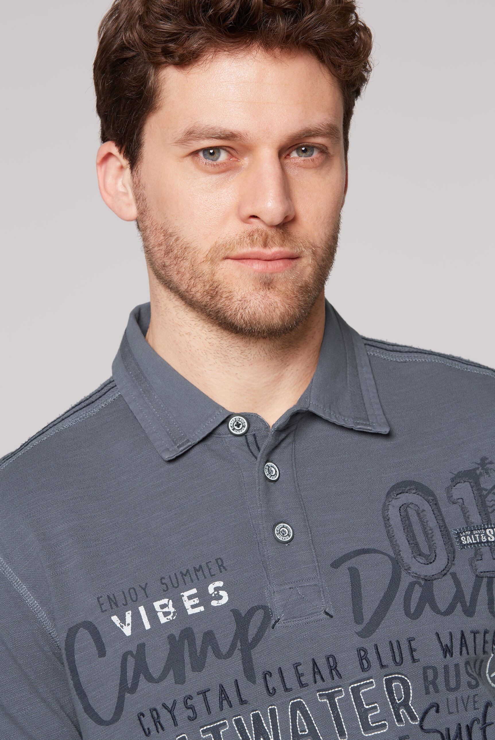 CAMP DAVID Poloshirt, aus Baumwolle