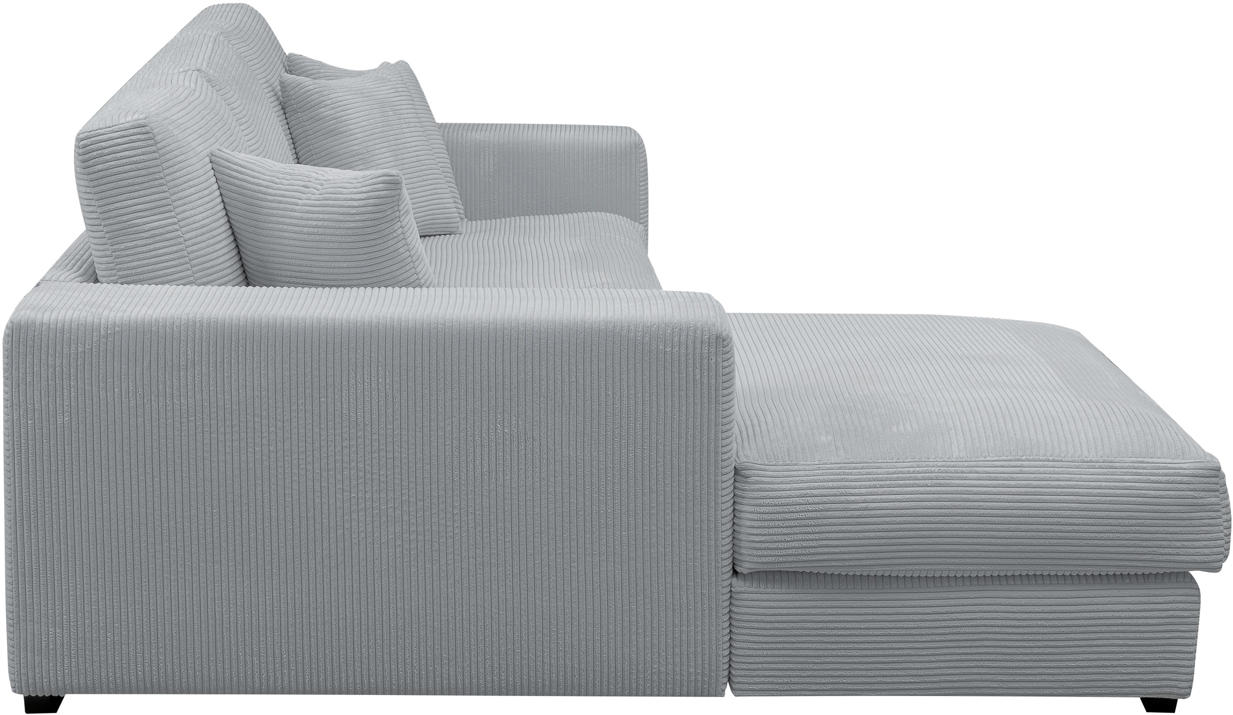 WERK2 Ecksofa »Eden modern und zeitlos, geschmackvolles Sofa, Breite 286cm, L-Form«, Design Ecksofa in Cord mit besonders weichem Sitzkomfort