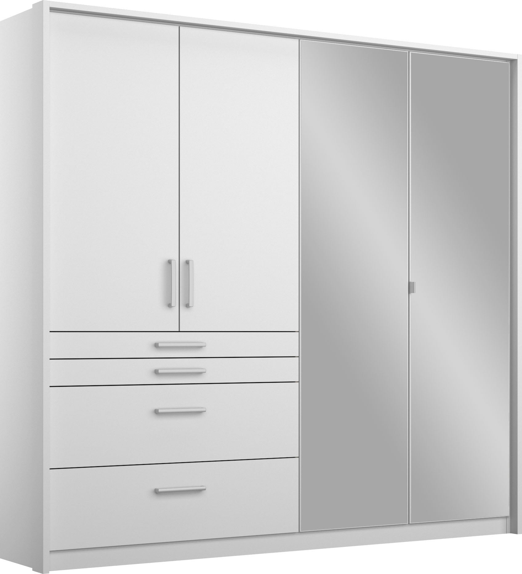 rauch Drehtürenschrank "Kleiderschrank Schrank Garderobe Garderobenschrank HOMBURG" inkl. Passepartout, oberer Schubkasten mit Einteilung MADE IN GERMANY