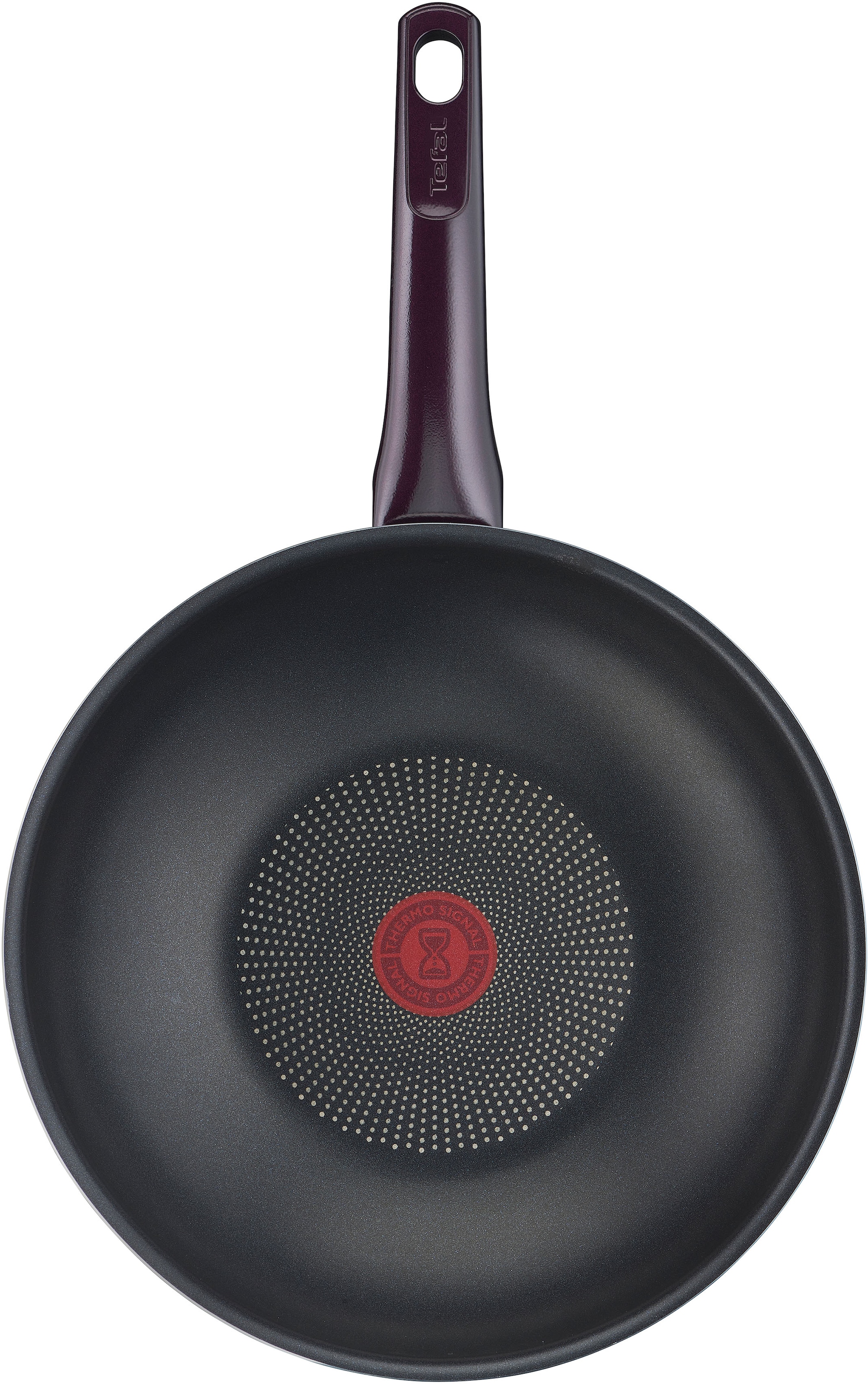 Tefal Wok »Resist Intense«, Aluminium, (1 tlg.), Emaille, Antihaft, Thermo-Signal, alle Herdarten außer Induktion