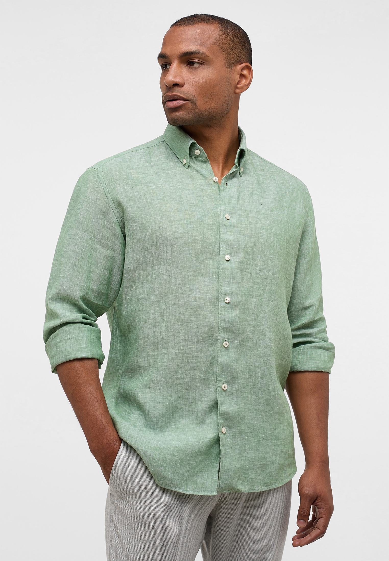 Eterna Langarmhemd "MODERN FIT" EASY IRON (bügelleicht) günstig online kaufen