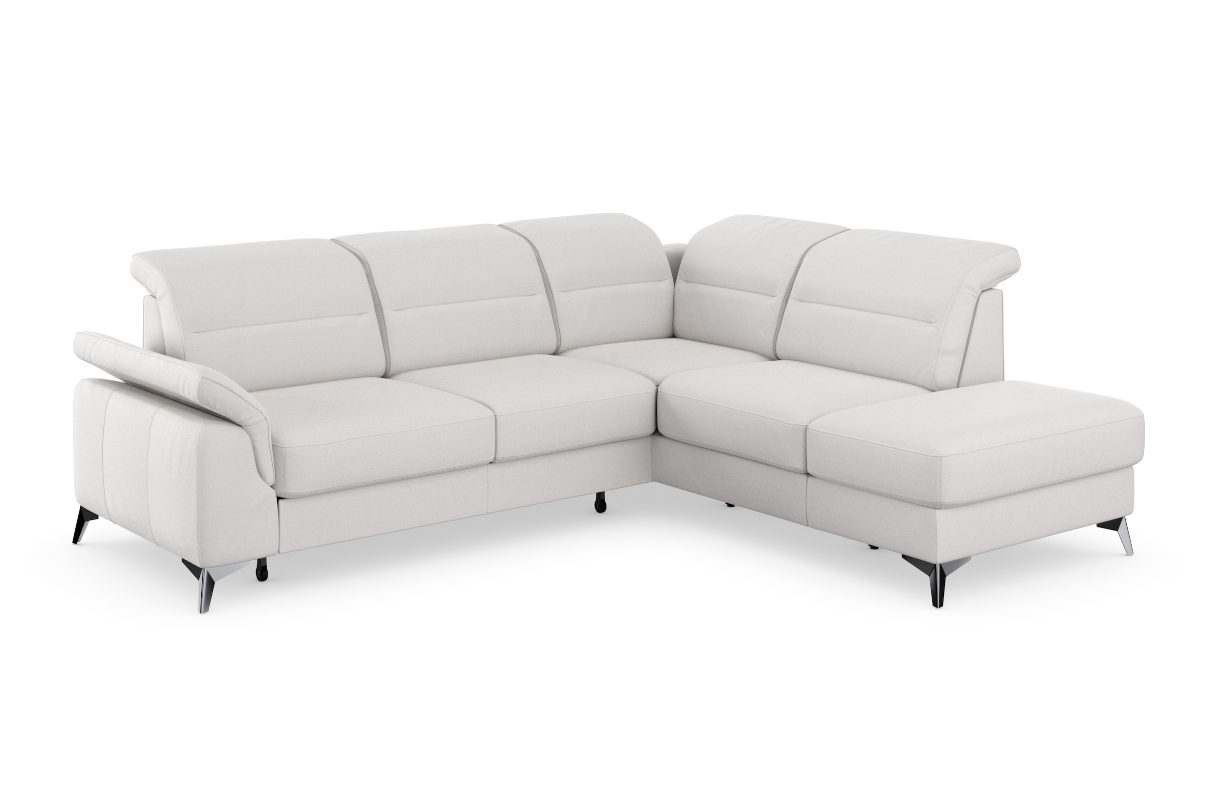 sit&more Ecksofa »Sinatra L-Form«, mit Ottomane, optional mit Kopfteilverstellung und Armteilfunktion