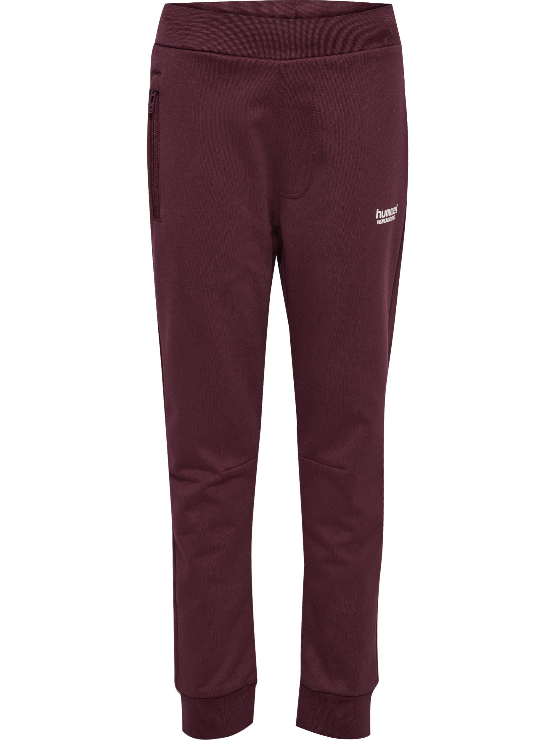 HUMMEL Mädchen Jogginghose "hmlJR REGULAR ADJ WAIST PANTS"vineyard wine, Gr. 164, Obermaterial: 80% Baumwolle, 20% Polyester, Hosen