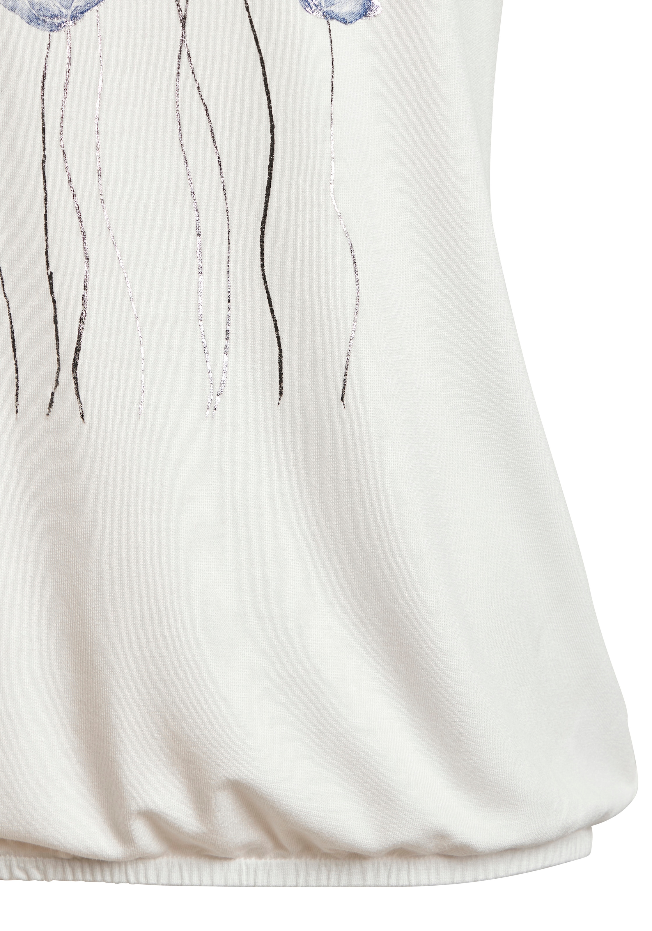 Vivance Kurzarmshirt »mit floralem Print« aus luftigem Viskose-Stretch