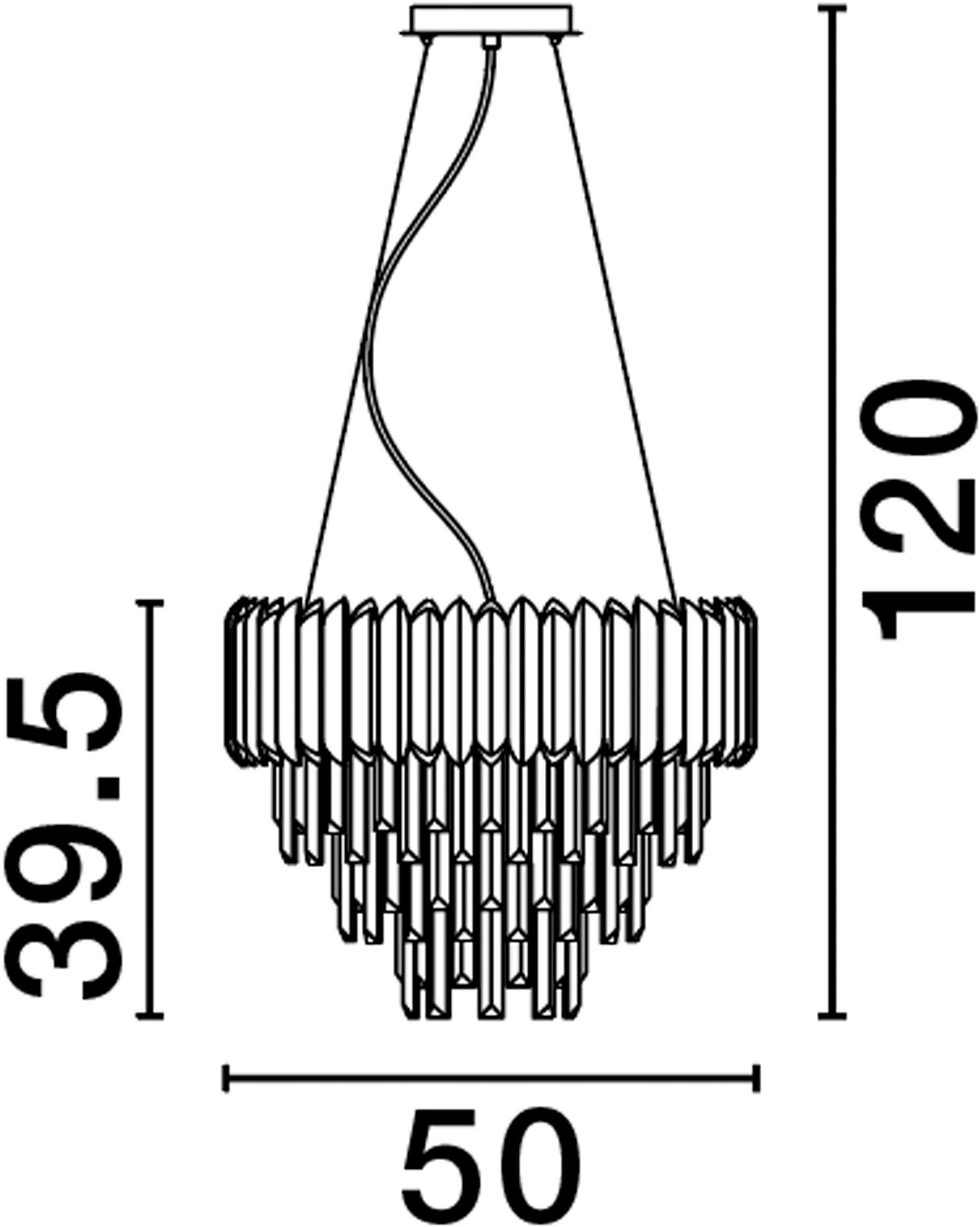 Nova Luce Hängeleuchten »MAGNOLIA« E14 1 Stk. Ohne Leuchtmittel