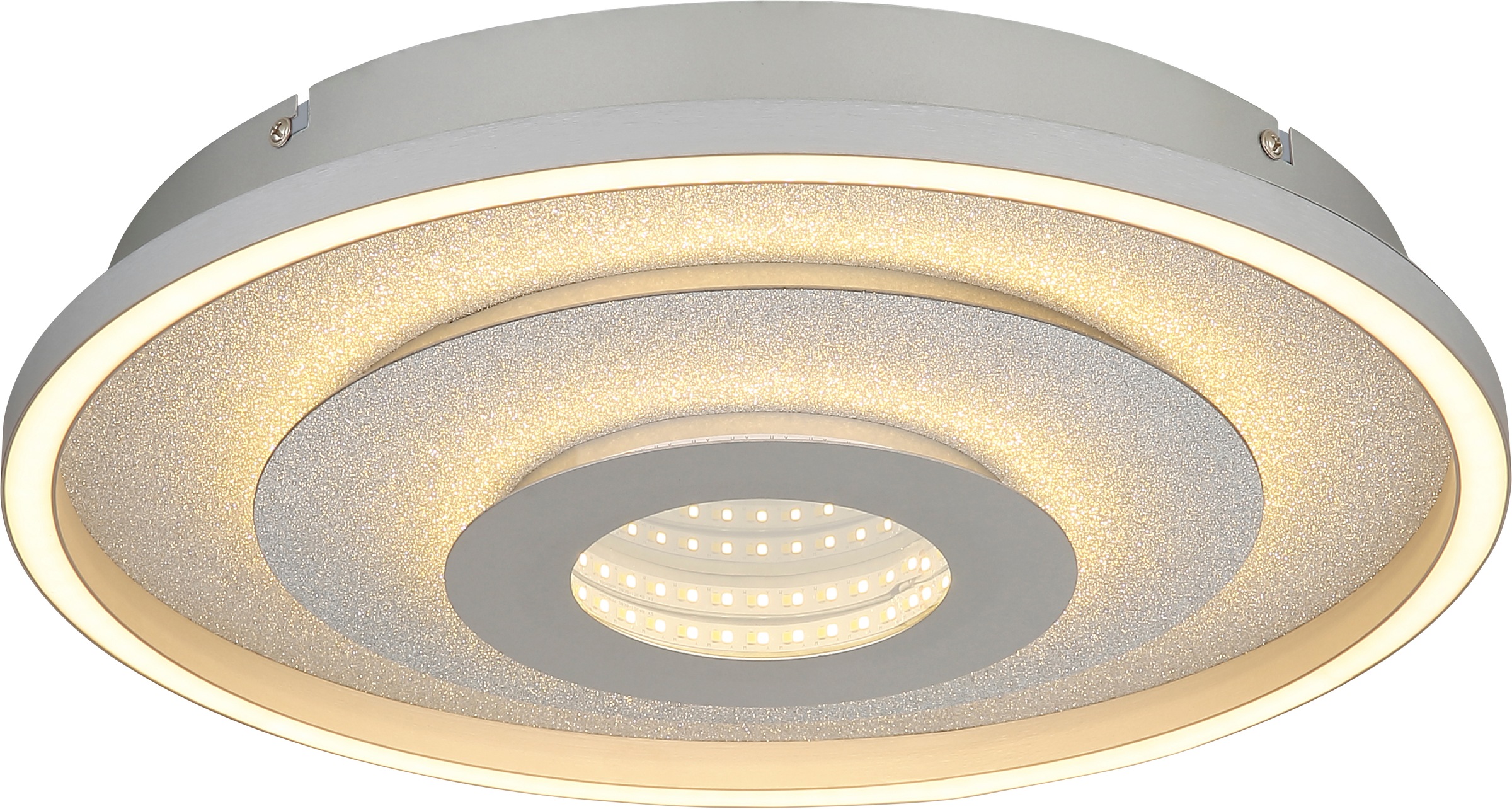 GLOBO LIGHTING Deckenleuchte »MILES« LED-Modul 1 Stk. LED-Deckenleuchte mit 3D-Effekt, dimmbar, modern & hell