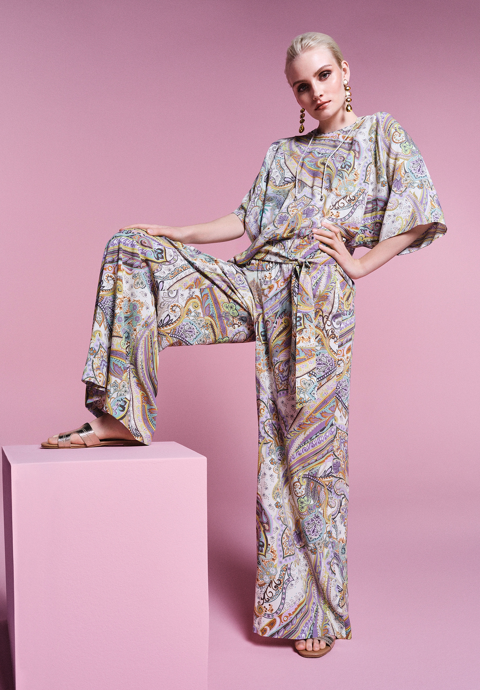 Cartoon Palazzohose »Cartoon Palazzo-Hose mit Gummizug«, Bindeband