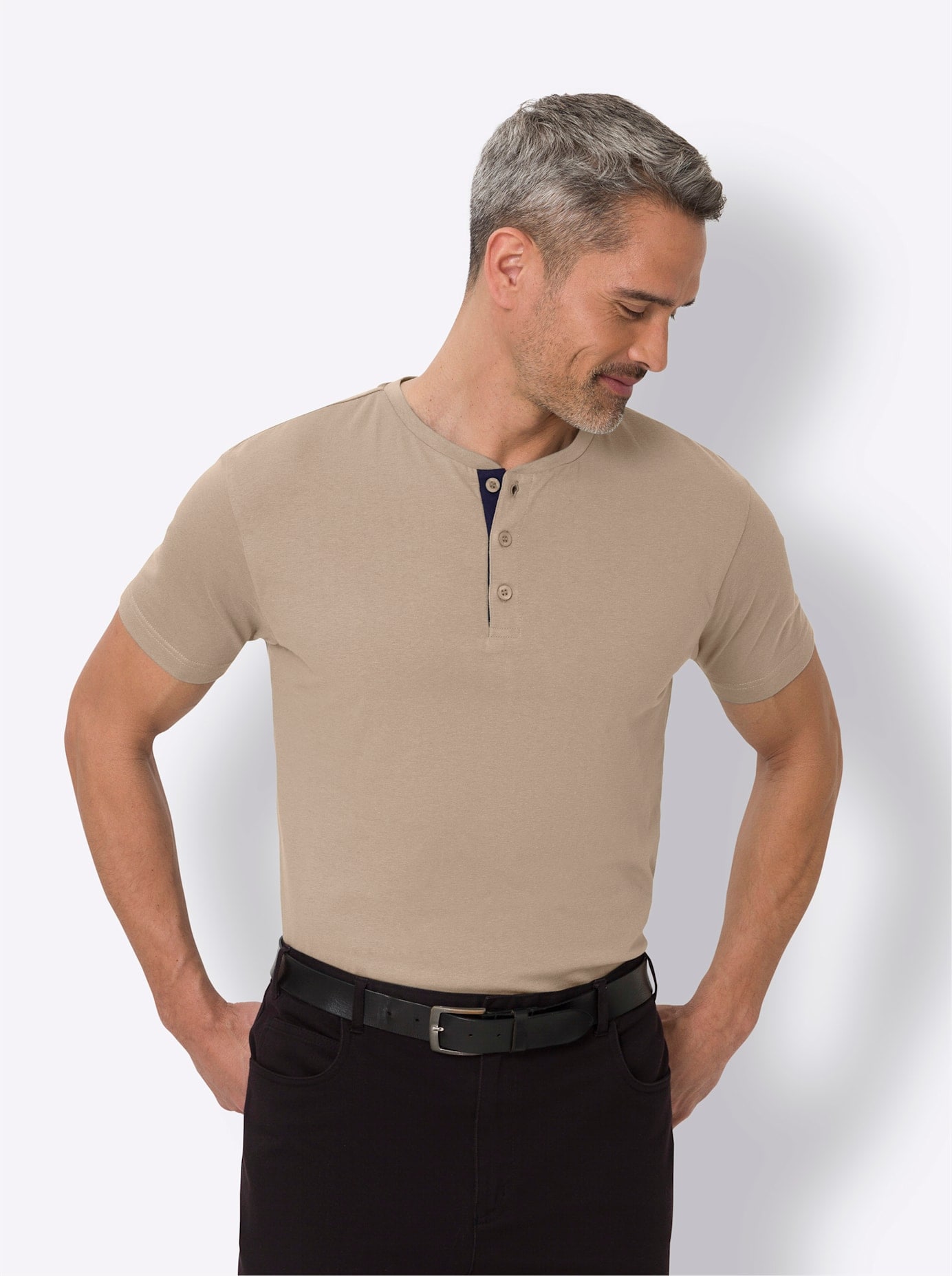Classic Rundhalsshirt "Rundhals-Shirt" 1 Stk. tlg. günstig online kaufen