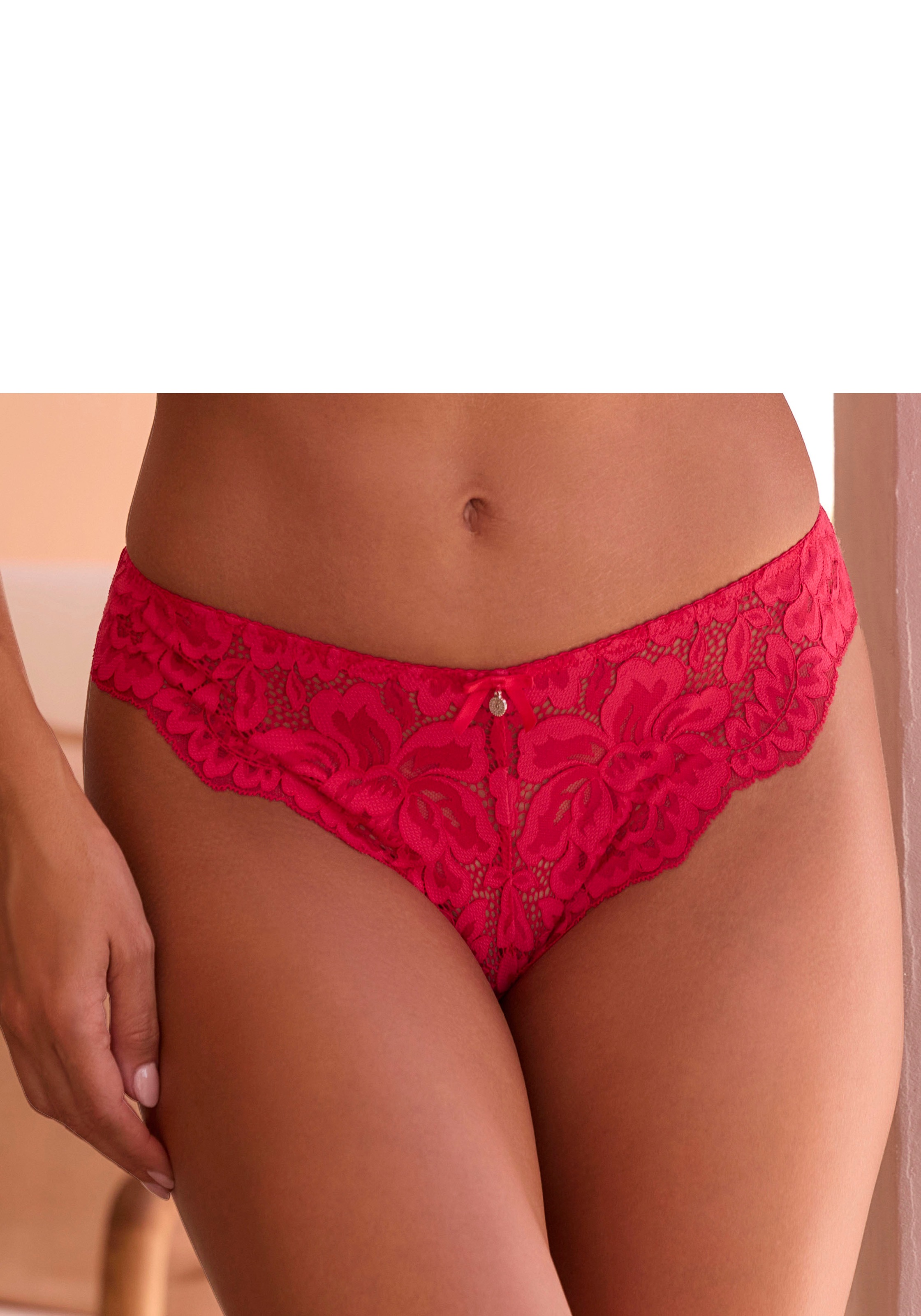 Thumbnail - s.Oliver String "Charline", aus floraler Spitze