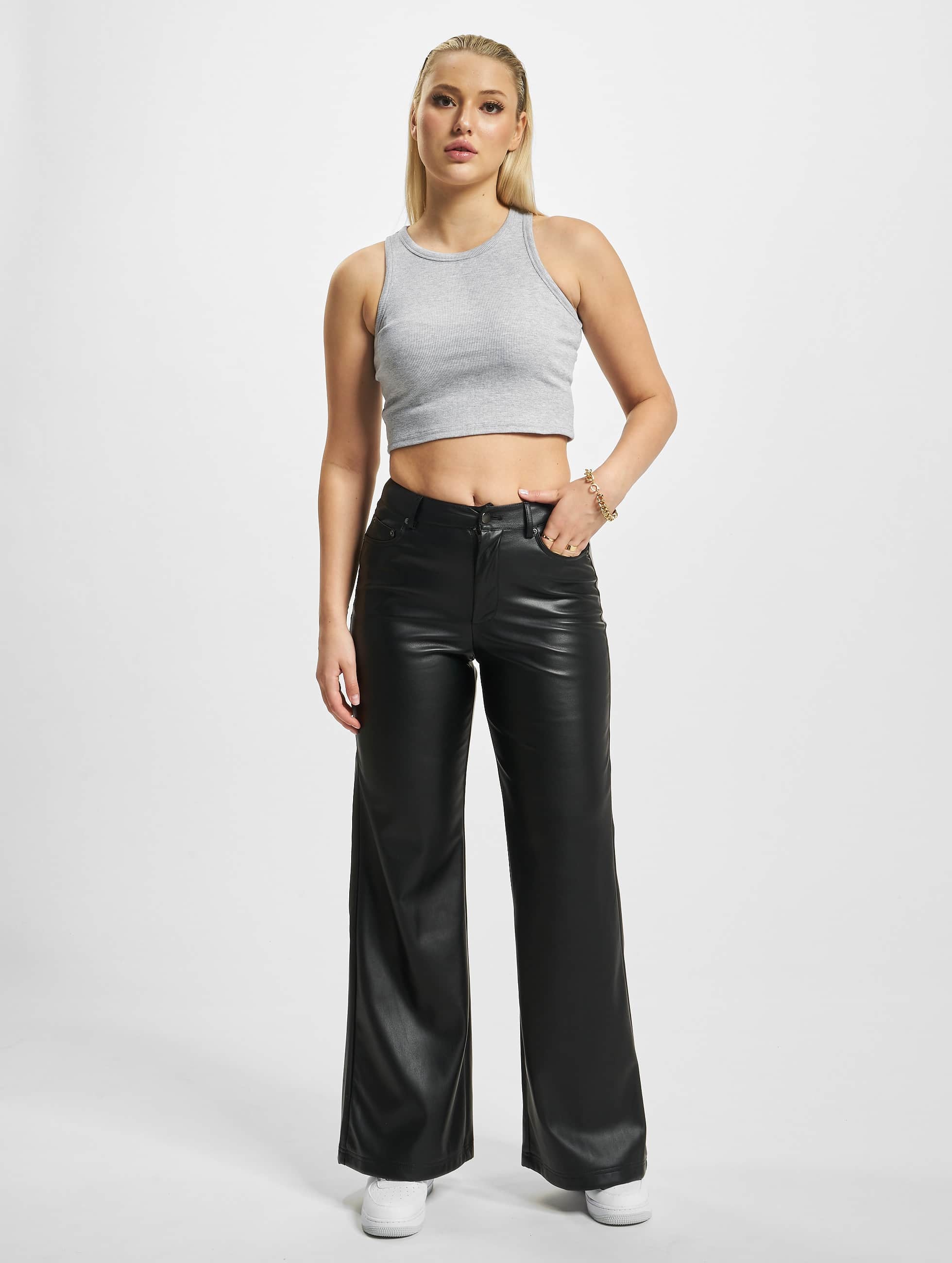 DEF Crop-Top »DEF Damen DEF Inga Ribbed Tanktop«