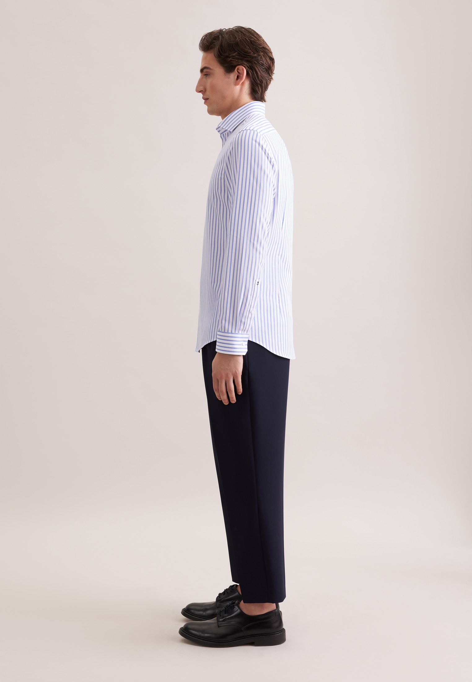 seidensticker Businesshemd »Schwarze Rose« Slim 1/1 Kentkragen Gestreift