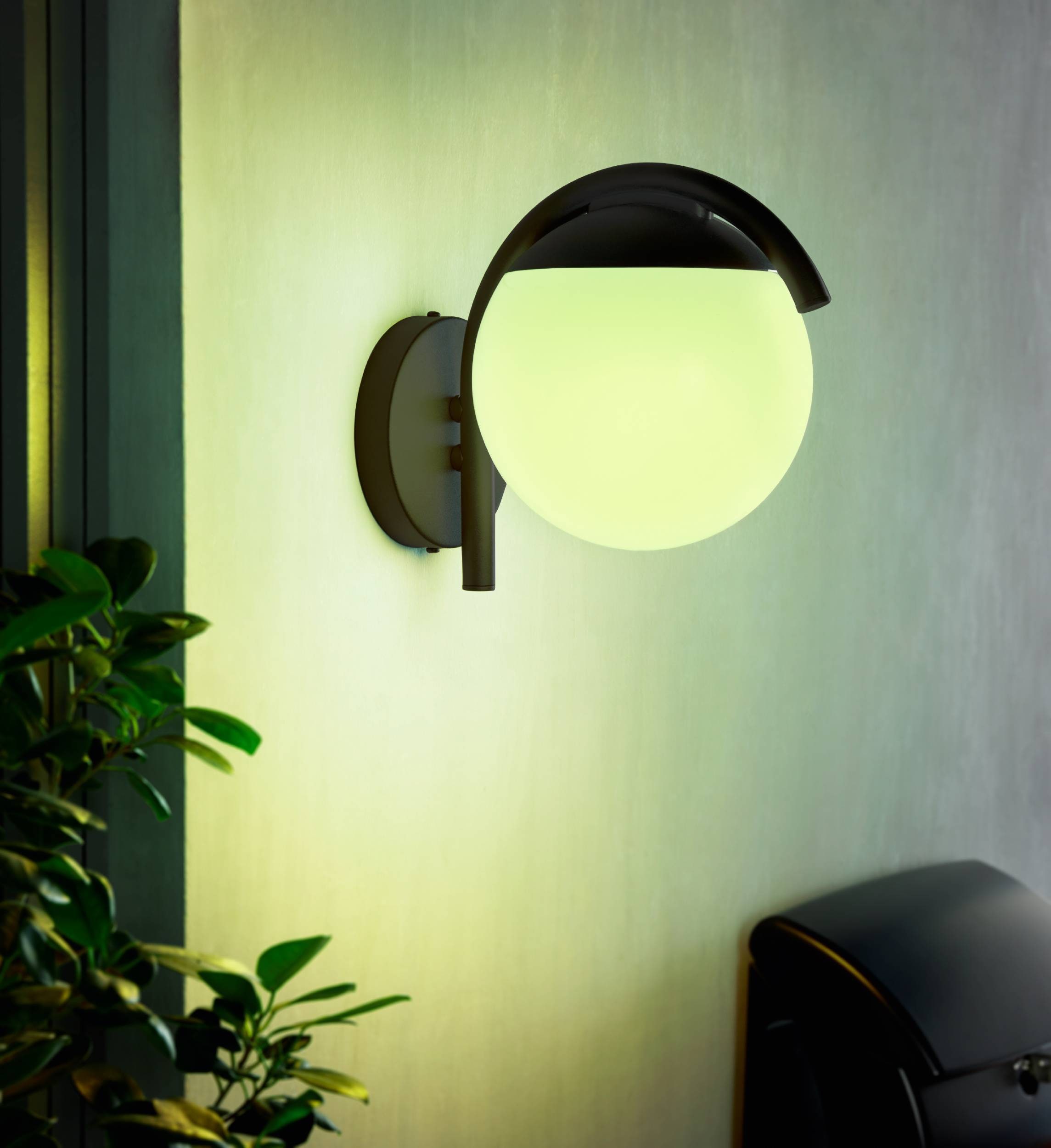 EGLO Wandleuchte »Prata Vecchia Außen Wandlampe, Außenleuchte, Minimalistisch, E27, IP44« E27 1 Stk. Wand-/Deckenleuchte - L20 x H26 x AL28,5 cm - schwarz - 1X28W exkl.