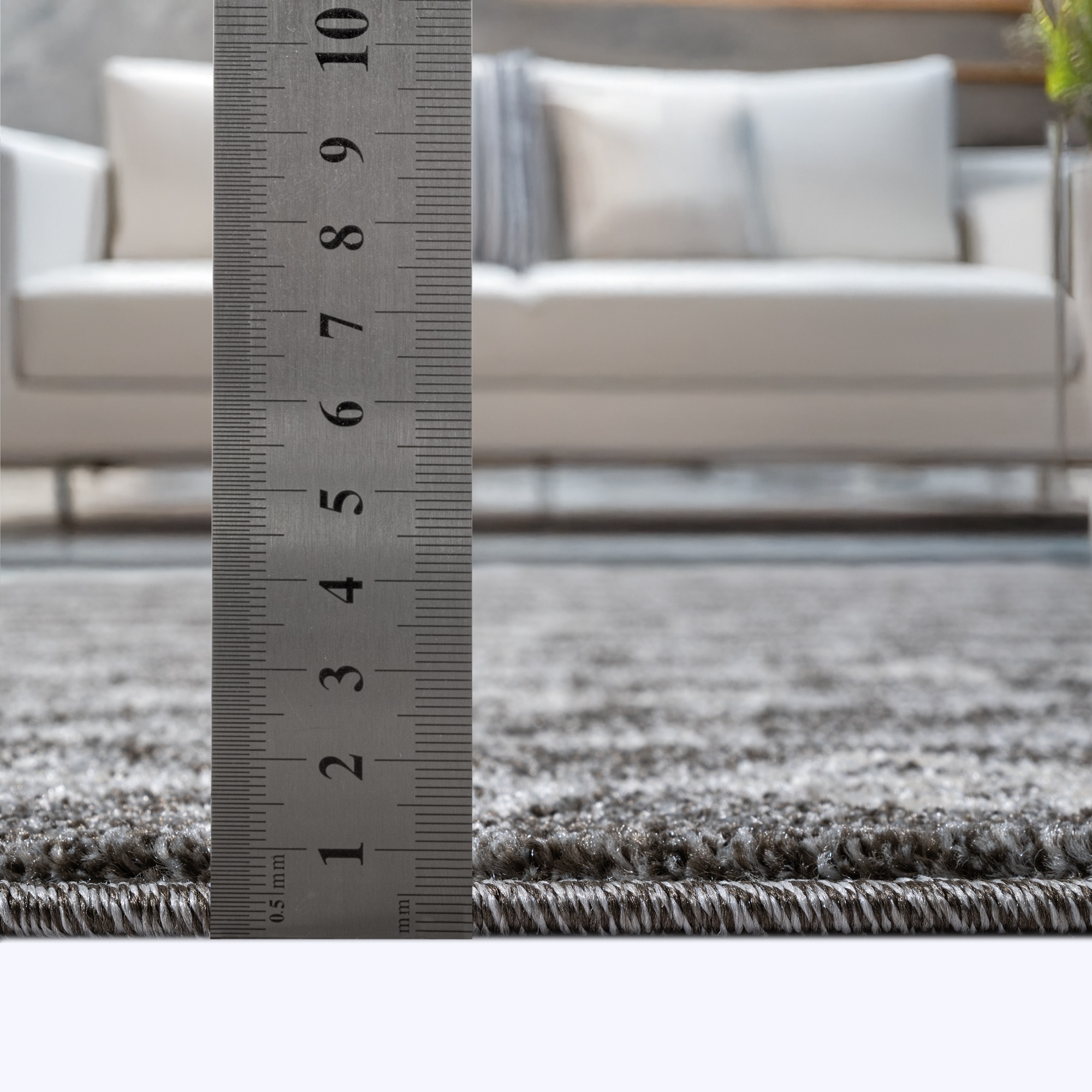 Sanat Teppich »Boho 8204« rund 10 mm Höhe Kurzflor, robust, Boho, Scandic, für Fussbodenheizung geeignet