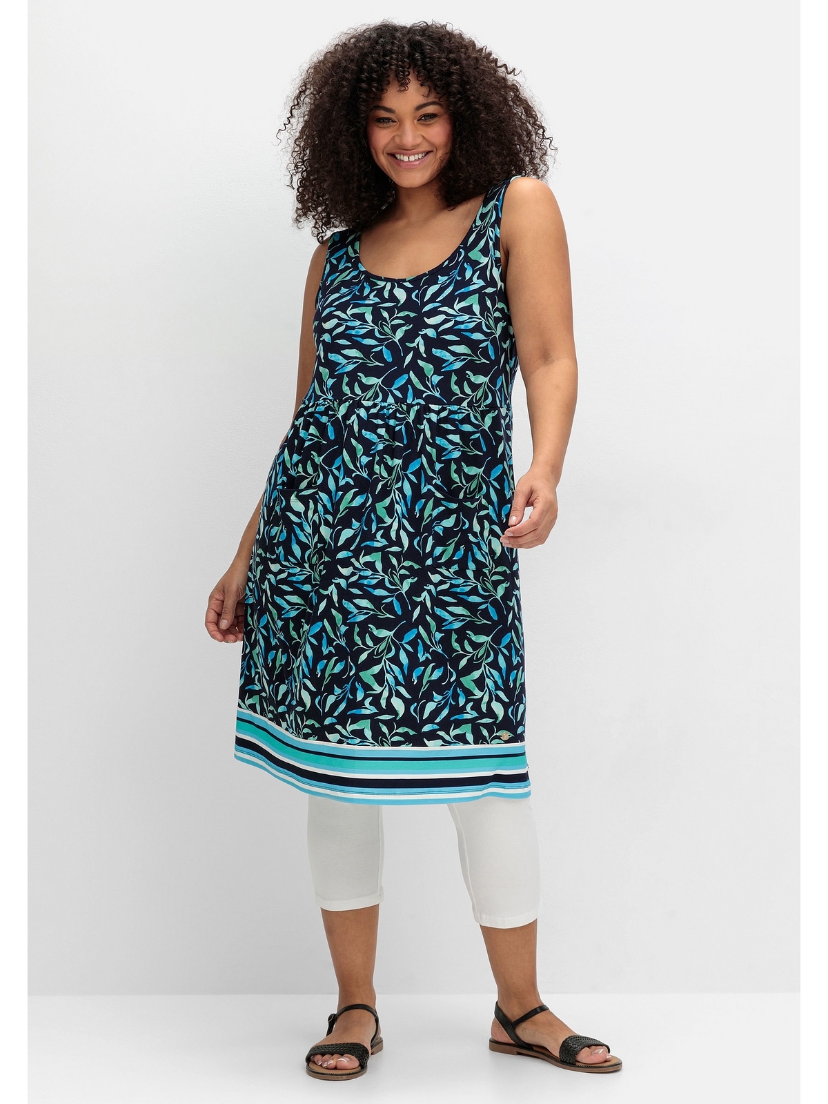 Sheego Sommerkleid »Große Größen«, in leicht ausgestellter Form