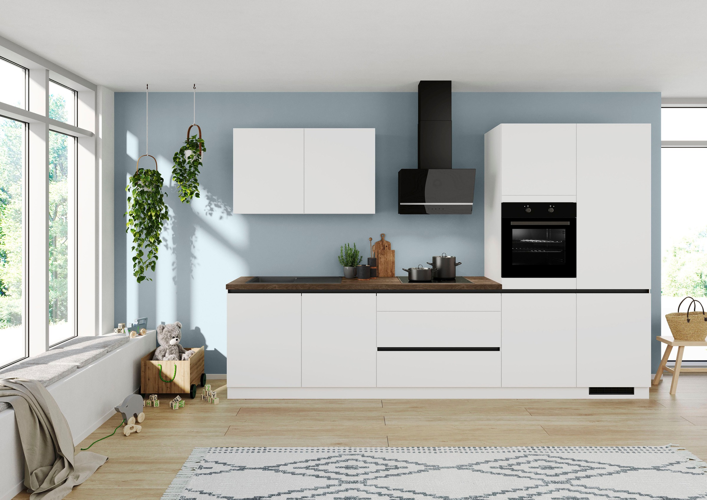 IMPULS KÜCHEN Küche ""Dublin", Anti Fingerprint Oberfläche, Schubkästen mit günstig online kaufen