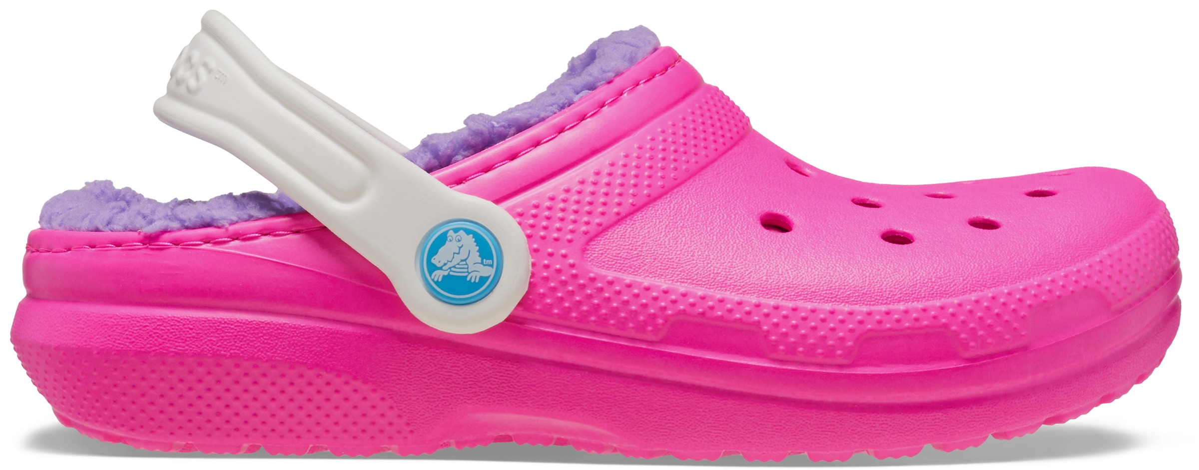 Crocs Hausschuh »Classic Lined Clog K«, Winterschuh, Pantoffel, Hausschuh mit schwenkbarem Fersenriemen