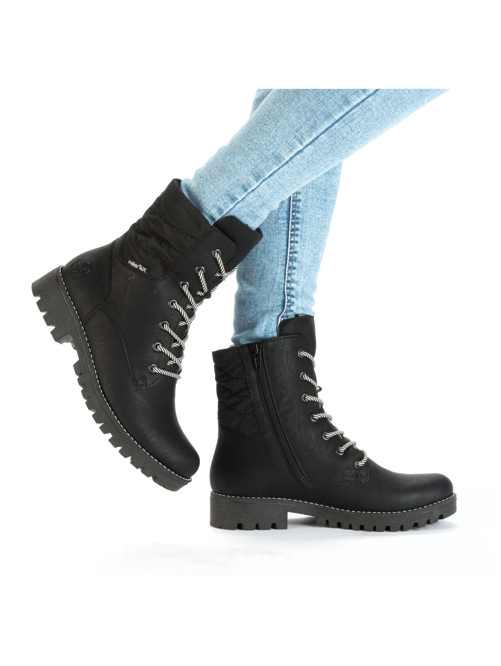 Rieker Schnürstiefelette »Rieker Stiefelette Lederimitat«