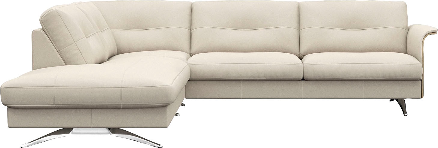 FLEXLUX Ecksofa "Glow, super bequem durch hochwertigem Sitzaufbau mit Feder günstig online kaufen