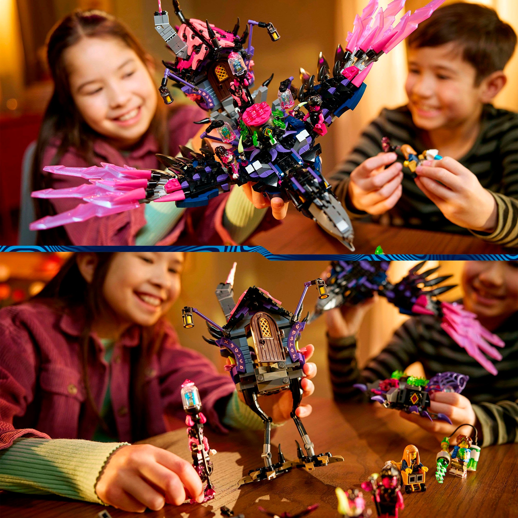 LEGO® Konstruktionsspielsteine »Der Mitternachtsrabe der Nimmerhexe (71478), LEGO DREAMZzz«, (1203 St.), Made in Europe
