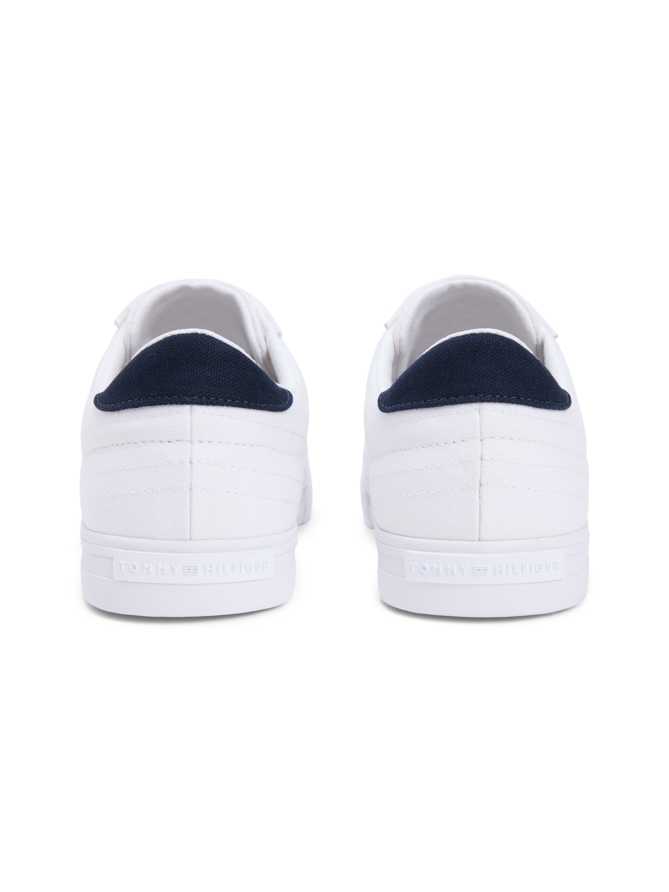 Tommy Hilfiger Sneaker »VULC CORE LONG LACE«  Freizeitschuh, Halbschuh, Schnürschuh mit Kontrastbesatz an der Ferse