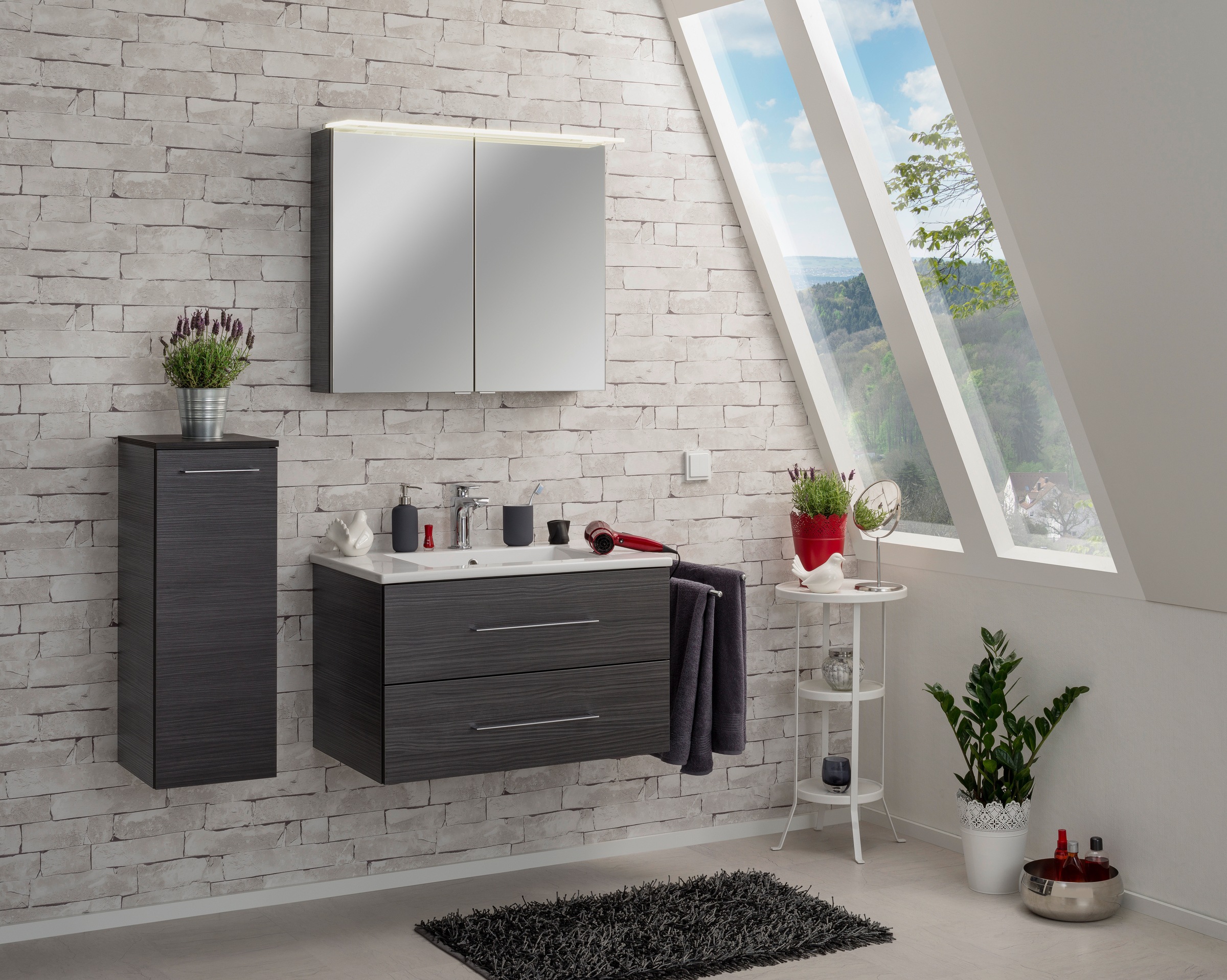 FACKELMANN Waschtisch "Waschplatz-Set B.Perfekt" 3 tlg. 3-teilig günstig online kaufen