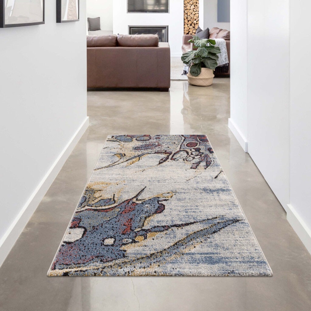 Carpet City Teppich "Mista 2699" rechteckig 9 mm Höhe Läufer, Kurzflor, Abs günstig online kaufen