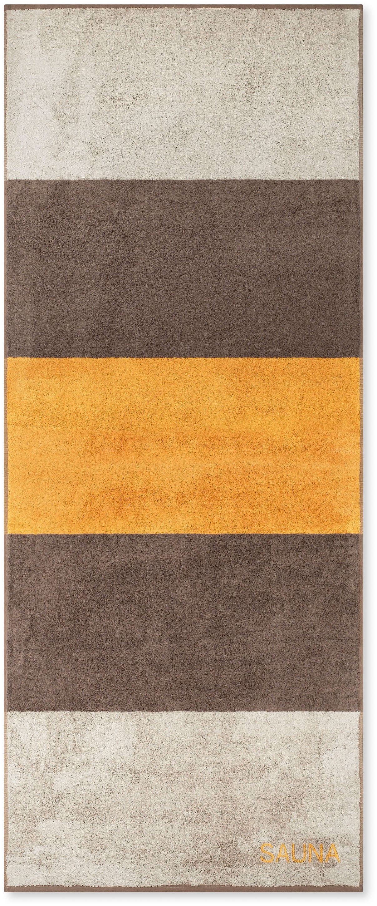 ROSS Saunatuch »breiter Querstreifen SAUNA« aus feinster Baumwolle