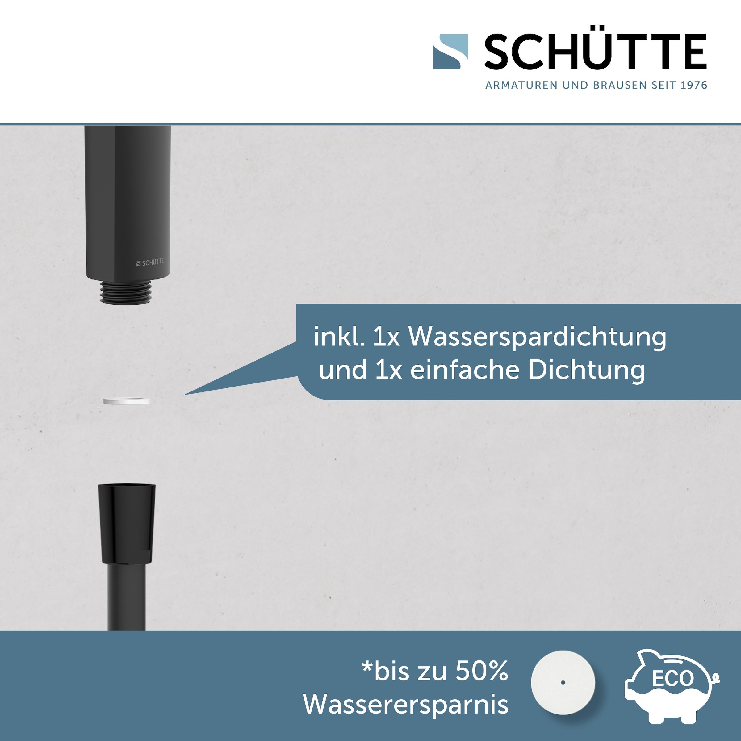 Schütte Handbrause »RAVEN«, (Set), 3-fach verstellbar, Antikalk, wassersparend