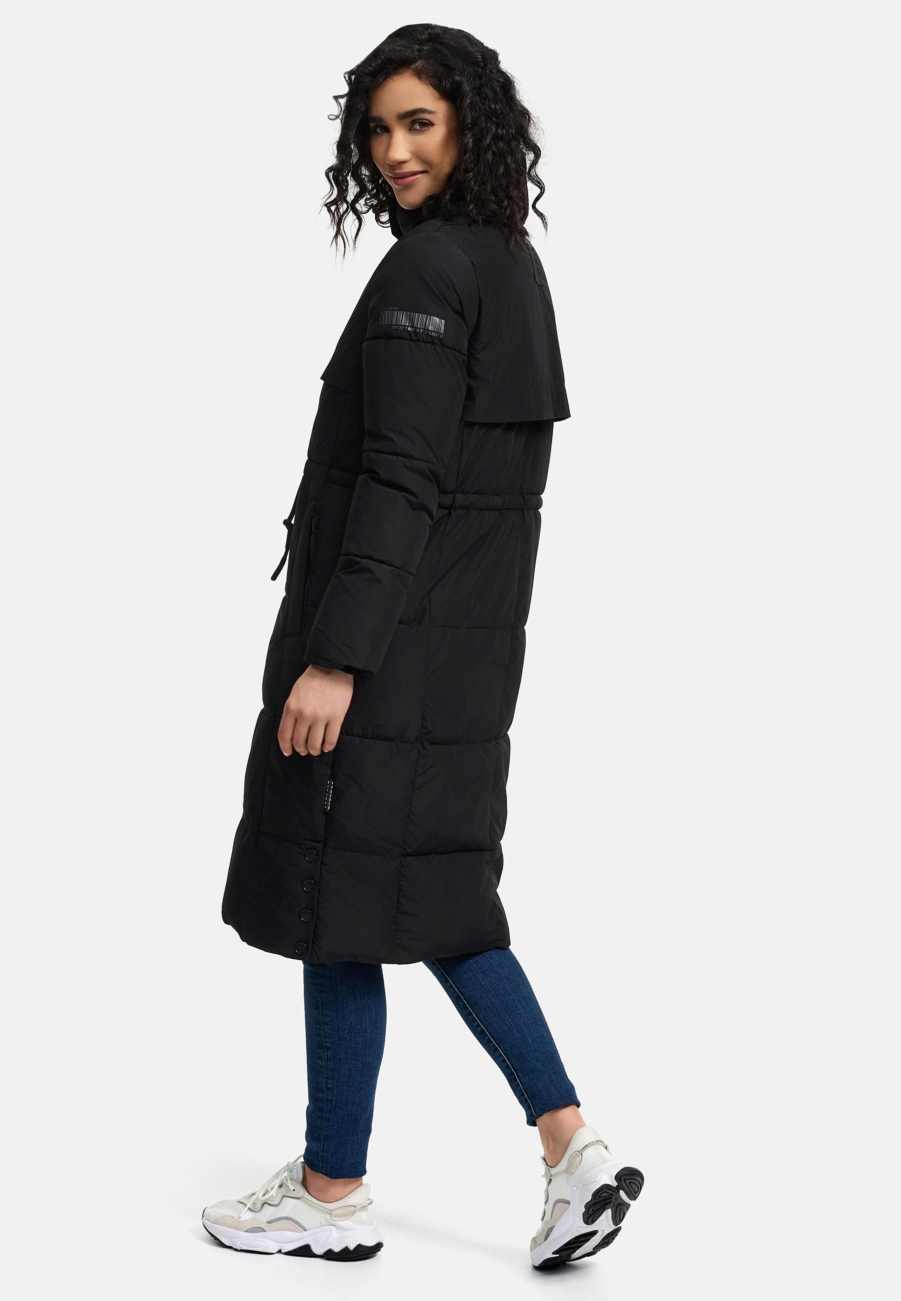 Navahoo Wintermantel "Der Wahnsinn 14", Damen Steppmantel mit Taillenzugban günstig online kaufen