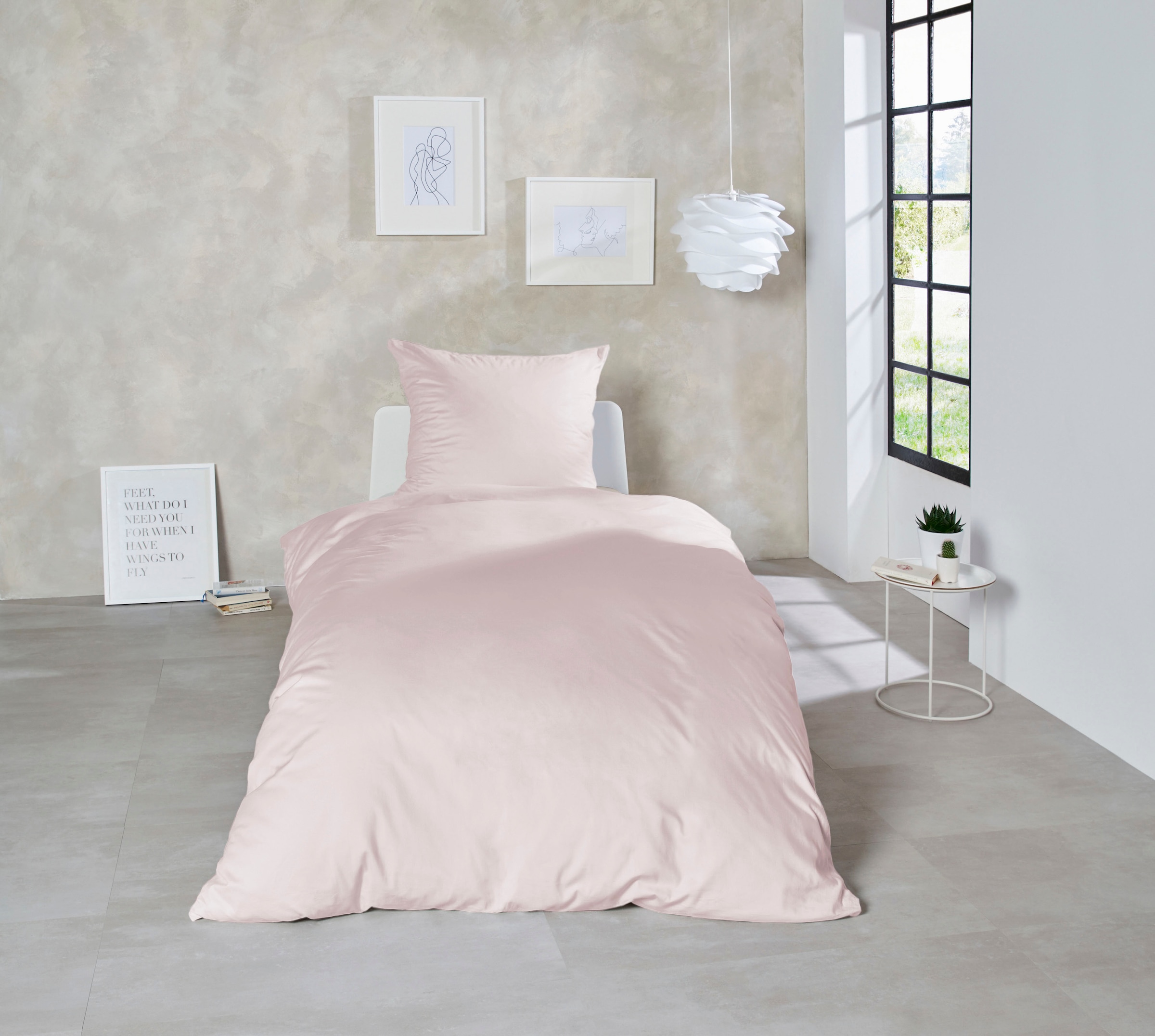 Primera Bettwäsche »Uni Luxus-Satin in Gr. 135x200, 155x220 oder 200x200 cm«, Bettwäsche aus Baumwolle, unifarbene Bettwäsche mit Reißverschluss