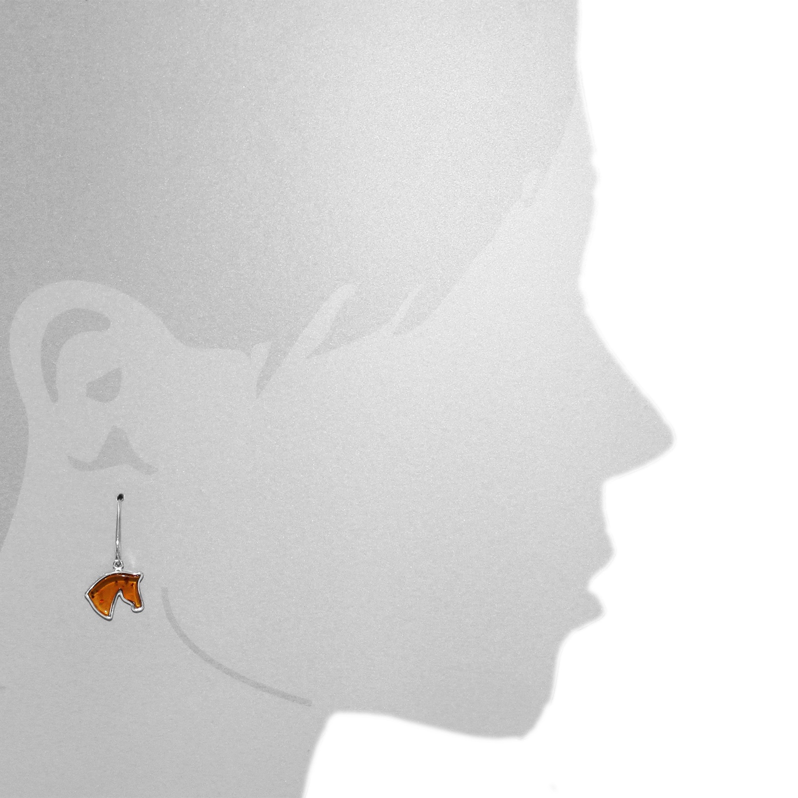OSTSEE-SCHMUCK Paar Ohrhänger »Ostsee-Schmuck Ohrhänger Pferdekopf Ohrhänger Pferdekopf«, (2 tlg.)