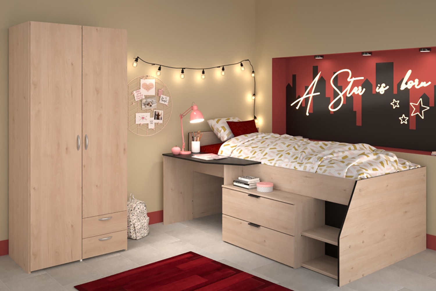 Parisot Jugendzimmer-Set "Milky 22" Set, 2 tlg. günstig online kaufen