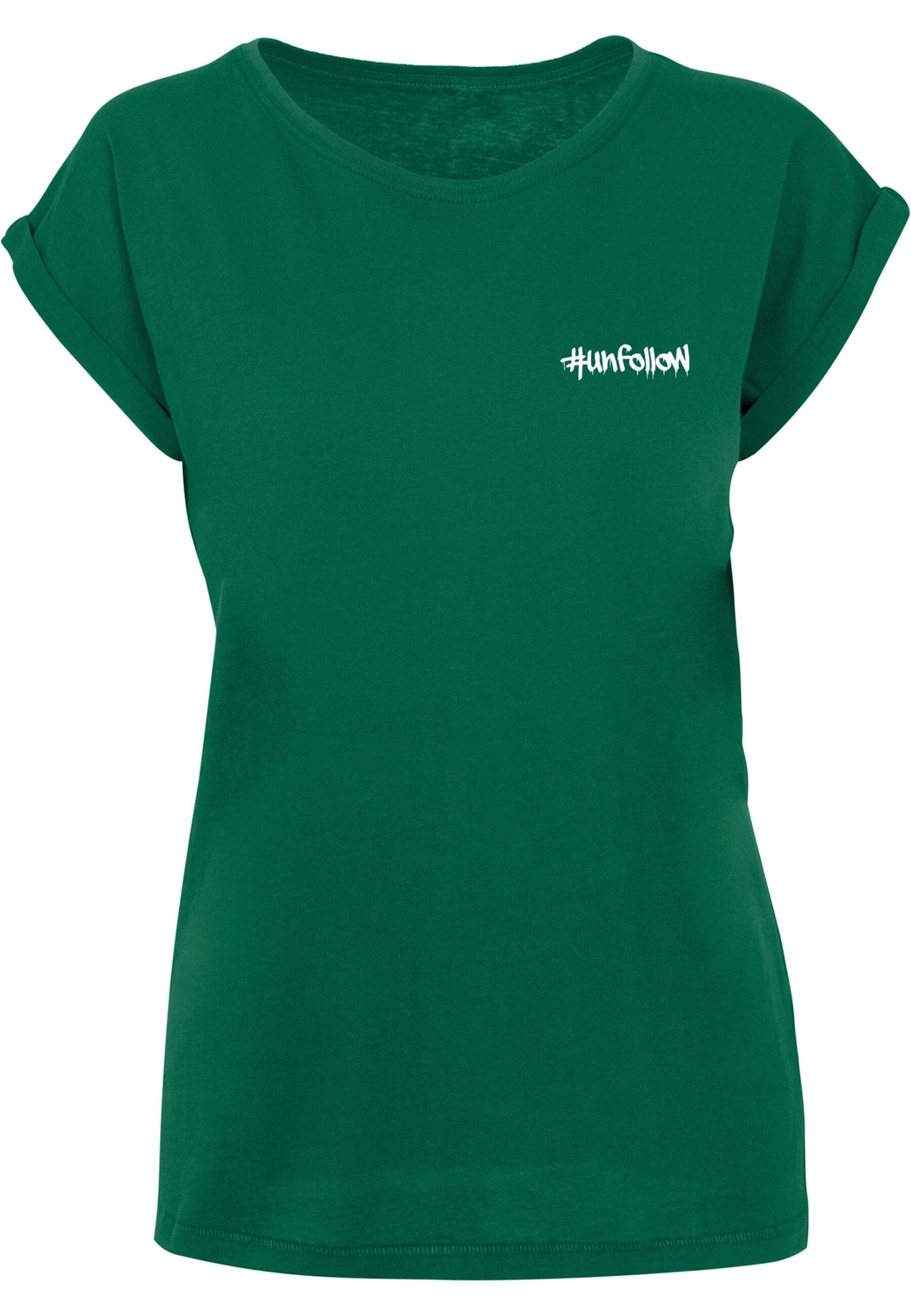 Merchcode T-Shirt "Merchcode Damen Ladies Unfollow Extended Shoulder Tee", günstig online kaufen