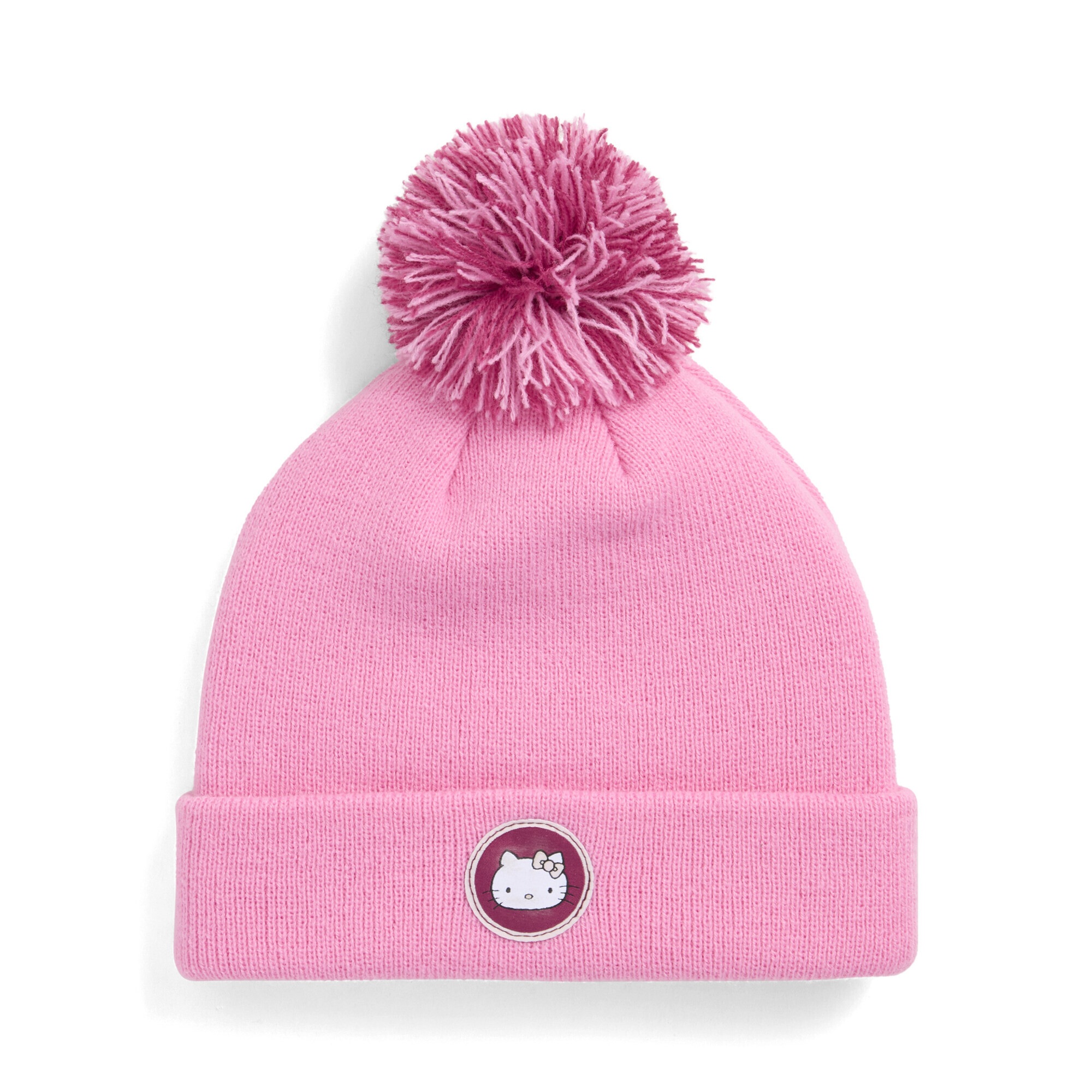 PUMA Kinder Beanie "PUMA x HELLO KITTY AND FRIENDS Pom Pom Beanie Kinder"posie pink, Gr. 1, Obermaterial: 100% Polyacryl; Futter: 100% Polyacryl,