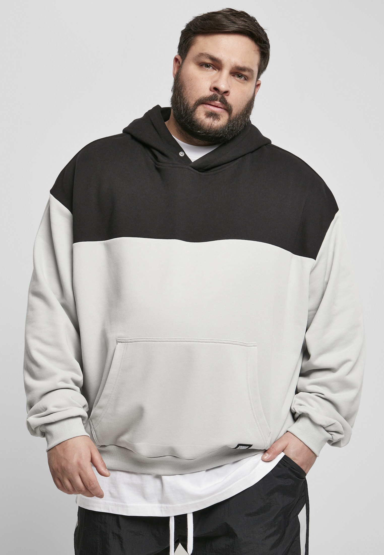 Black Friday URBAN CLASSICS Sweater »Herren Upper Block Hoody«, (1 tlg.) |  BAUR