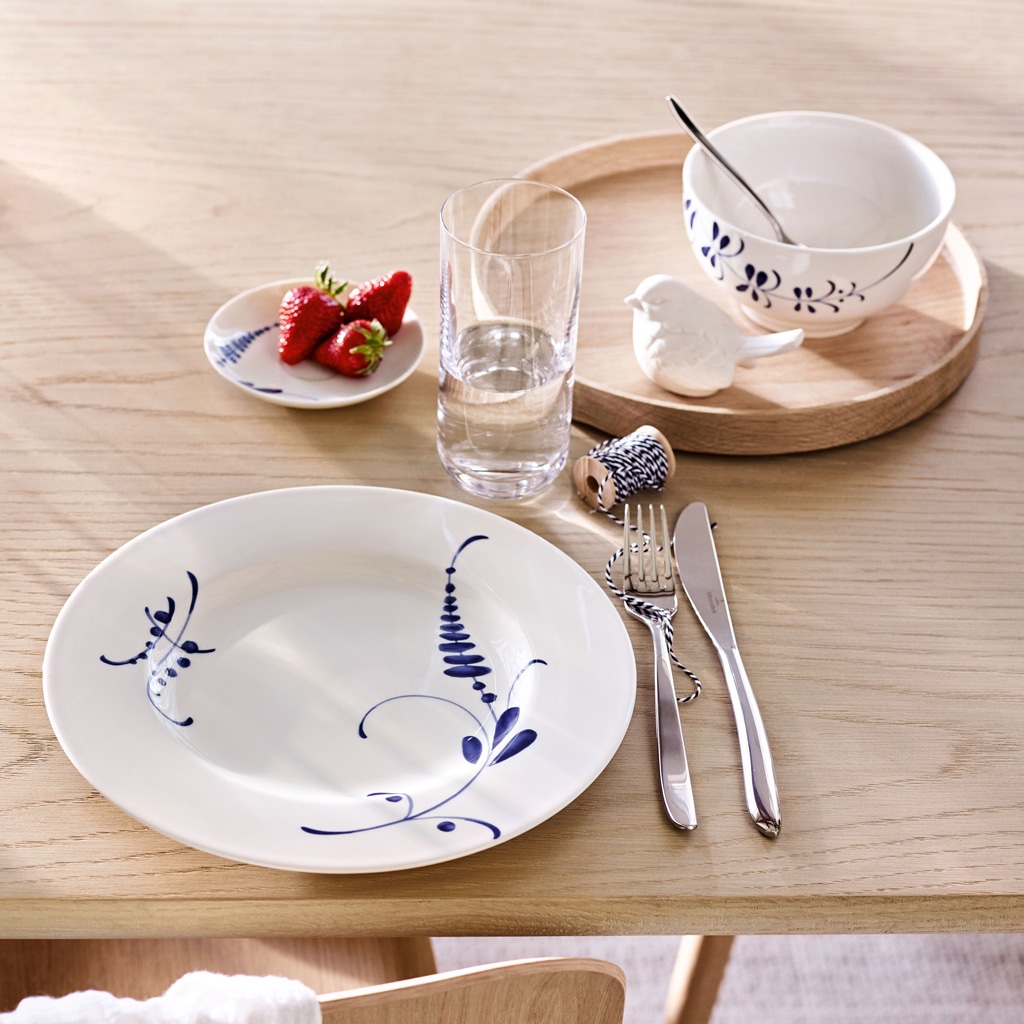 Villeroy & Boch Speiseteller »Speiseteller Vieux Luxembourg Brindille ø 27,1 cm weiß-blau«