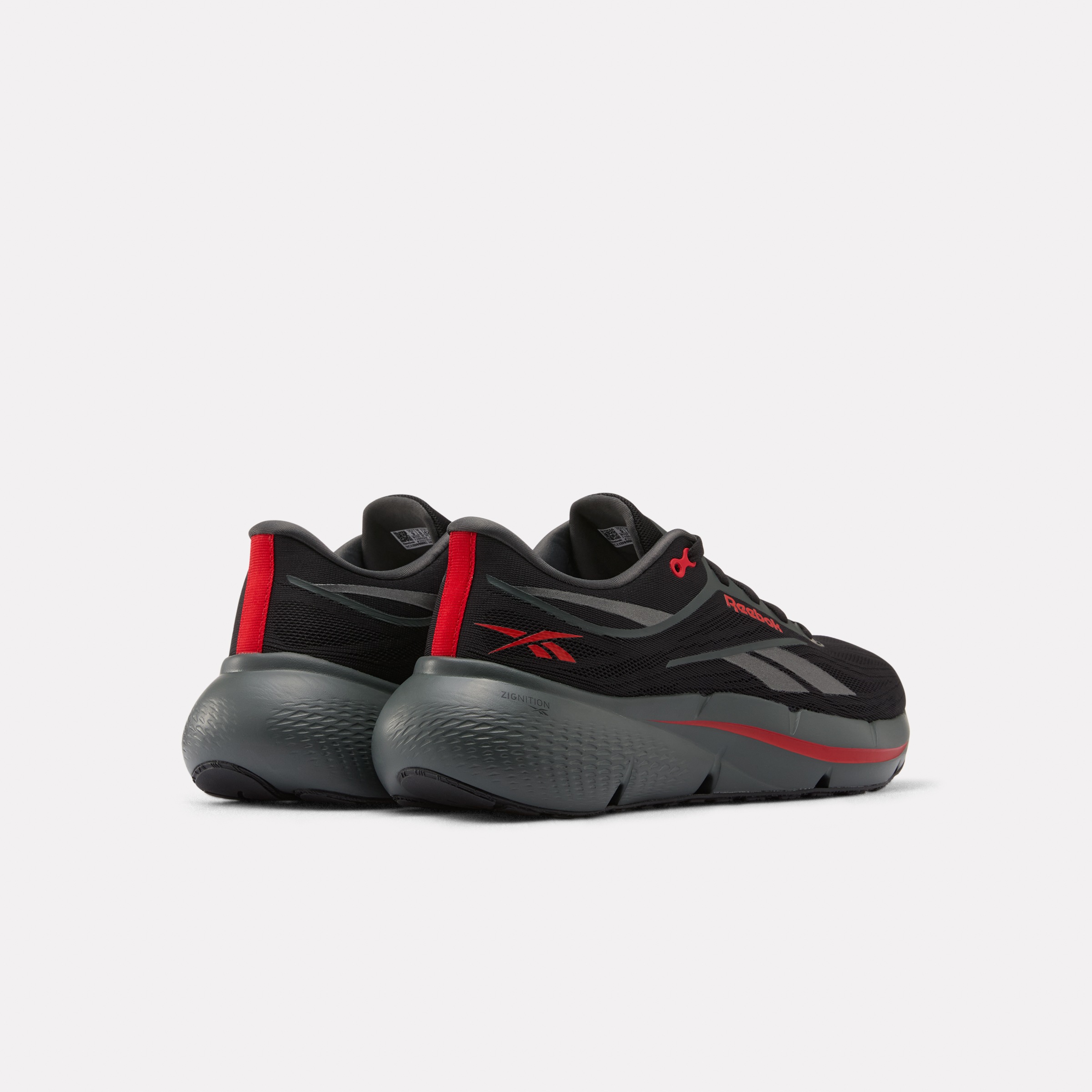 Laufschuh REEBOK "ZIGNITION", Herren, Gr. 47, schwarz, rot, schwarz, Textil, Schuhe Laufschuh 3