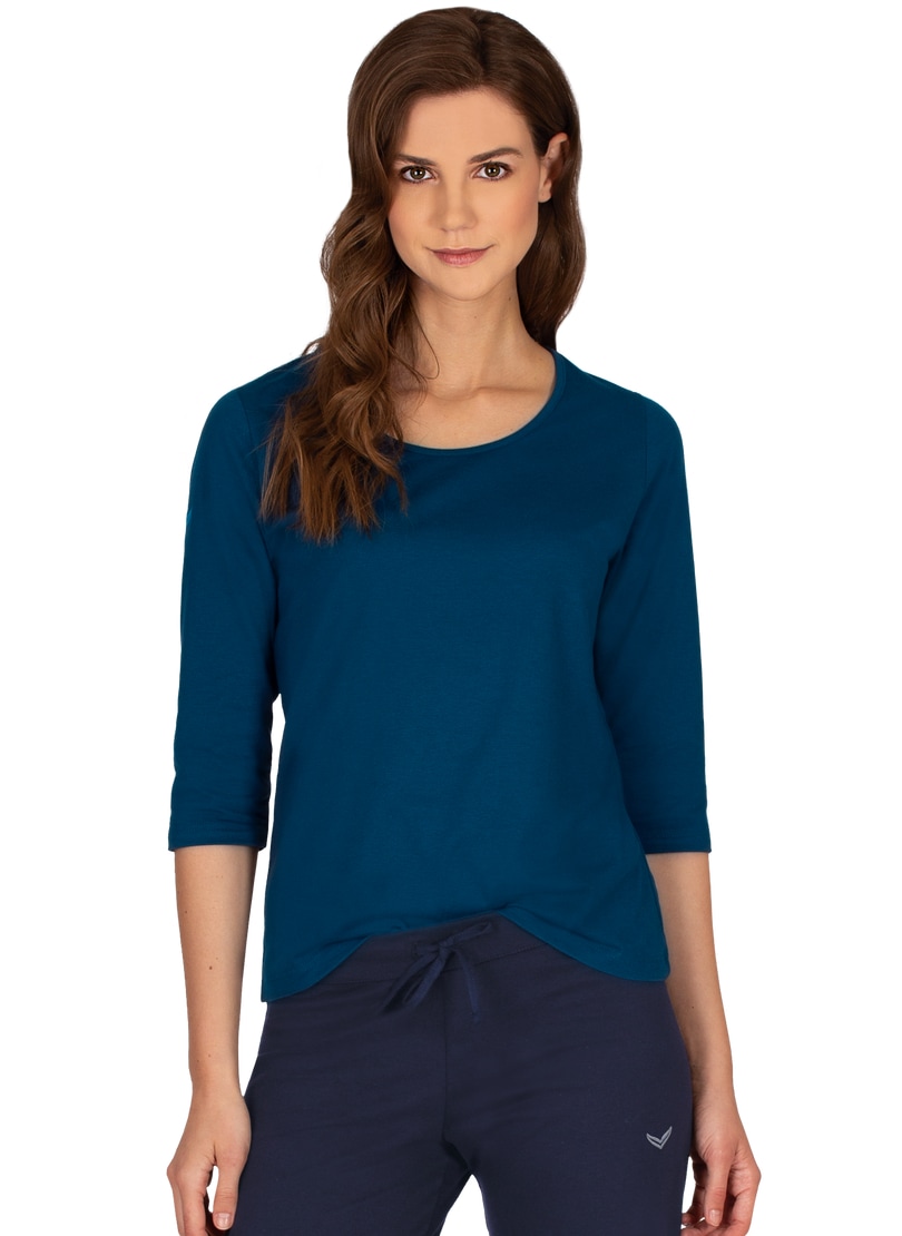Trigema T-Shirt "TRIGEMA 3/4 Arm Shirt aus Biobaumwolle" 1 Stk. tlg. günstig online kaufen