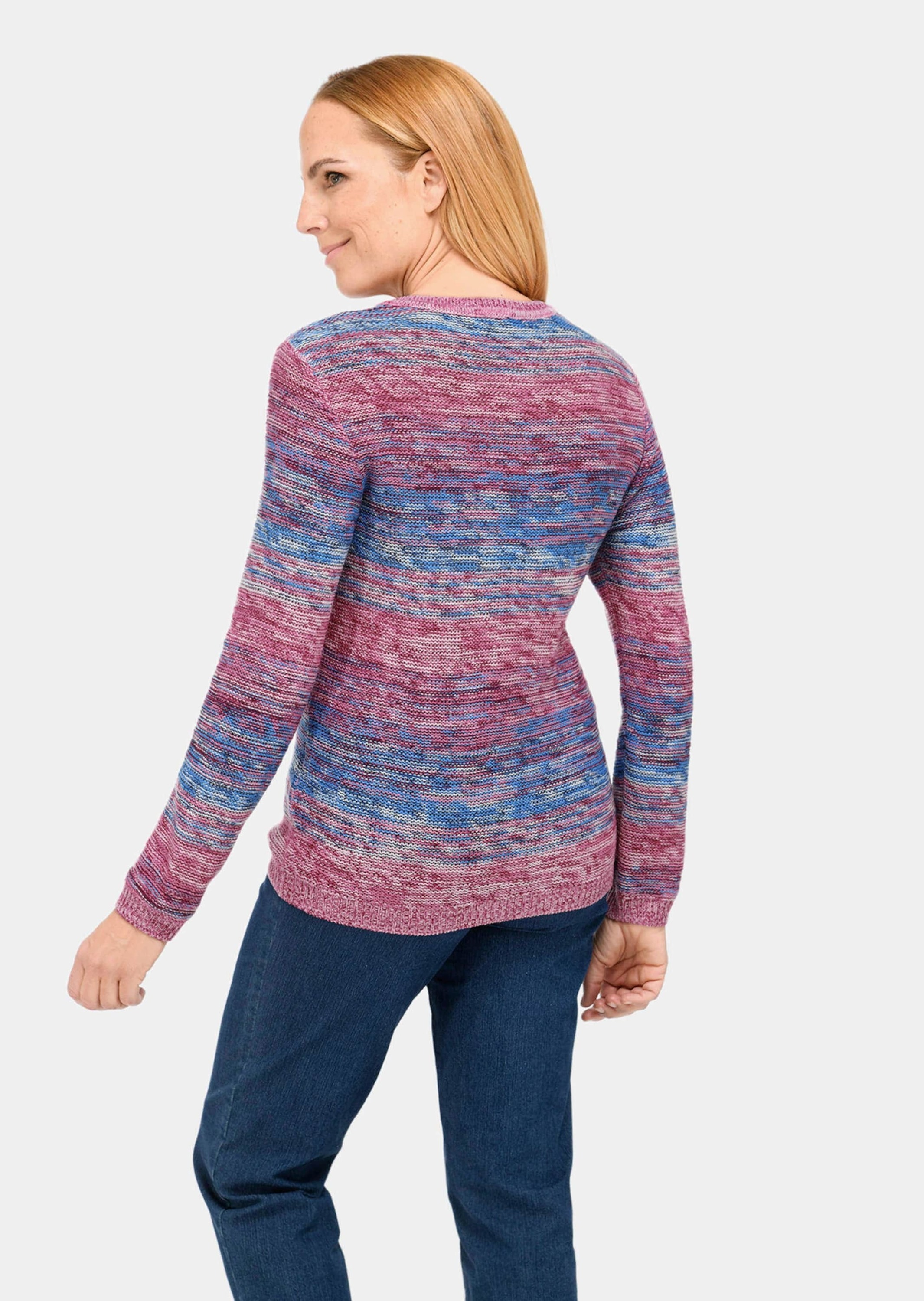 GOLDNER Strickpullover »Multicolor-Pullover Multicolor-Pullover mit erfrischendem Farbverlauf«
