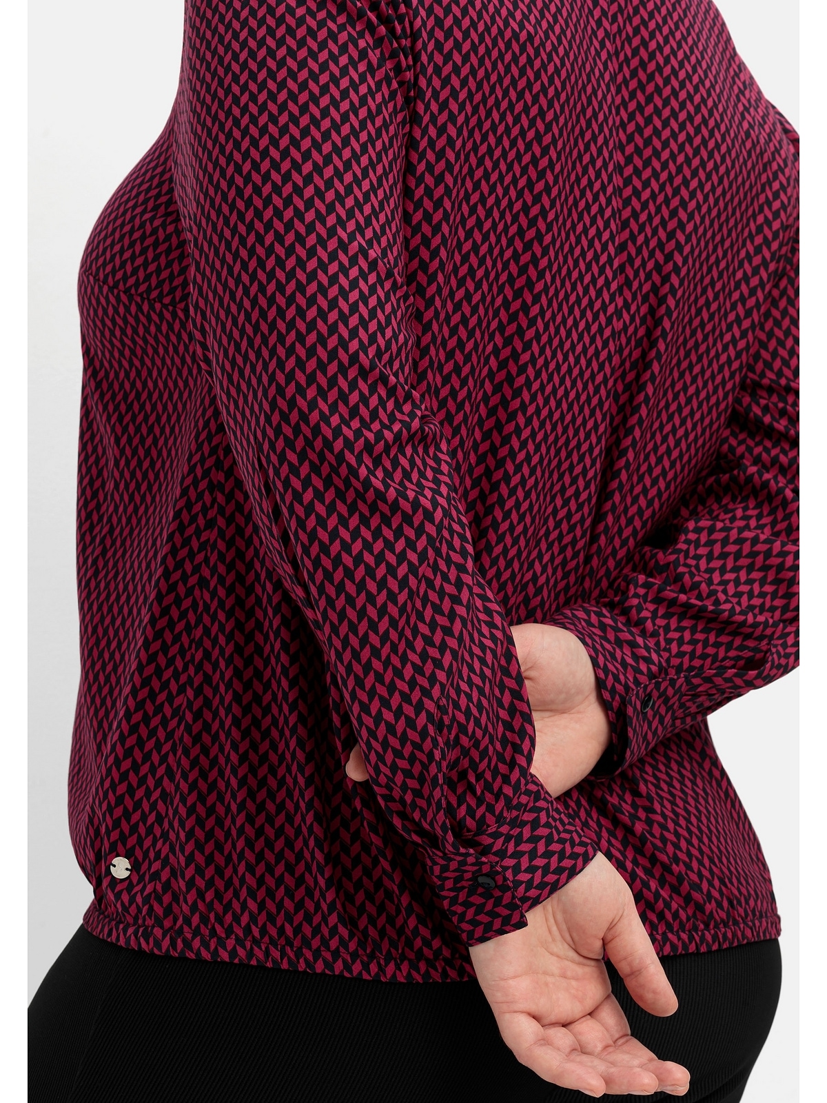 Sheego Tunika »Große Größen«, mit Hemdblusenkragen und Gummibund