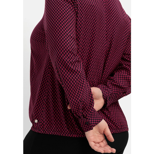 Sheego Tunika »Große Größen«, mit Hemdblusenkragen und Gummibund online  bestellen | BAUR