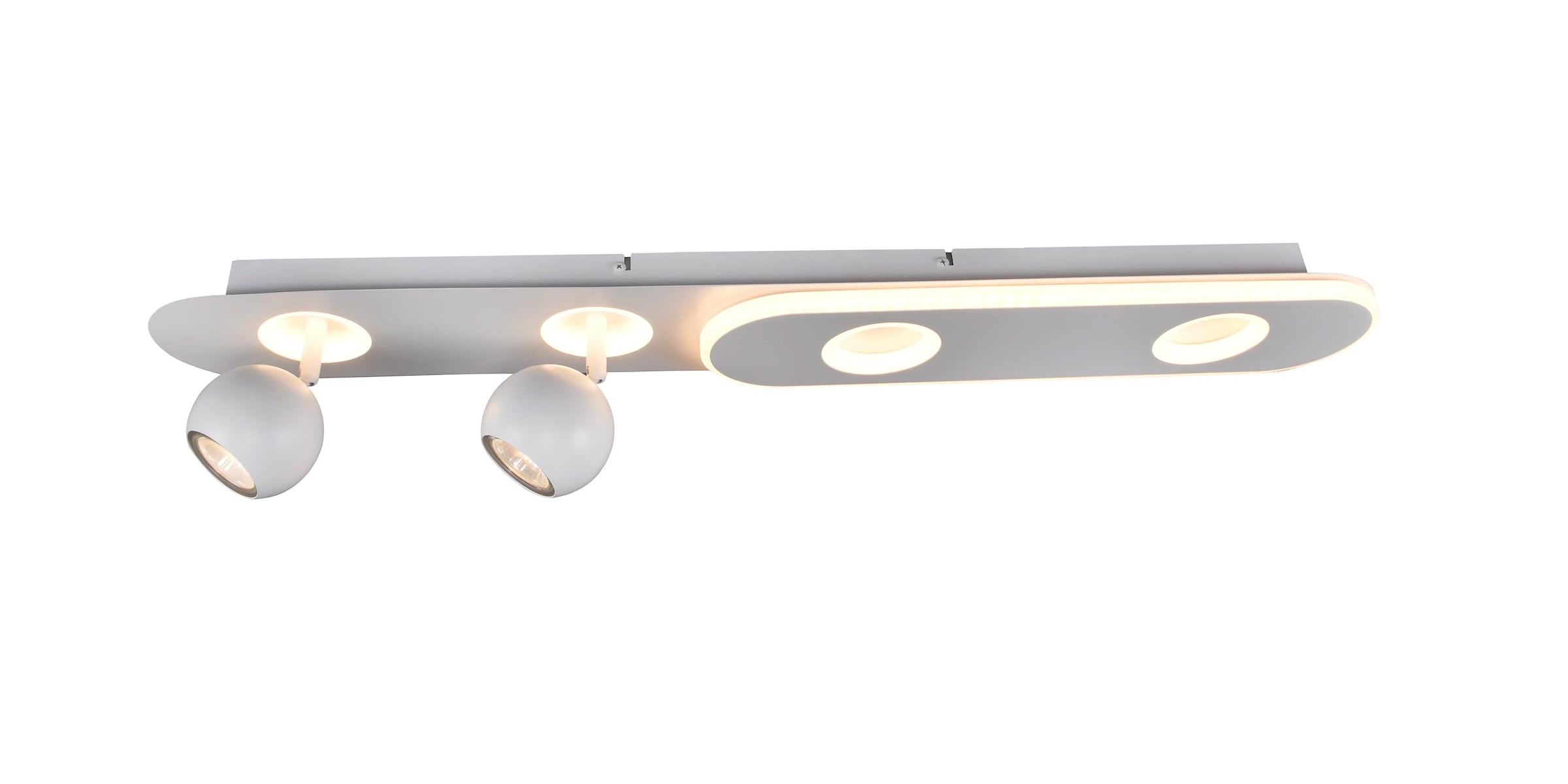 Brilliant LED Deckenleuchte »Irelia«, GU10 3400 80 2 BAUR 2 | x + flammig-flammig, warmweiß, Breite, cm lm, weiß schwenkbar