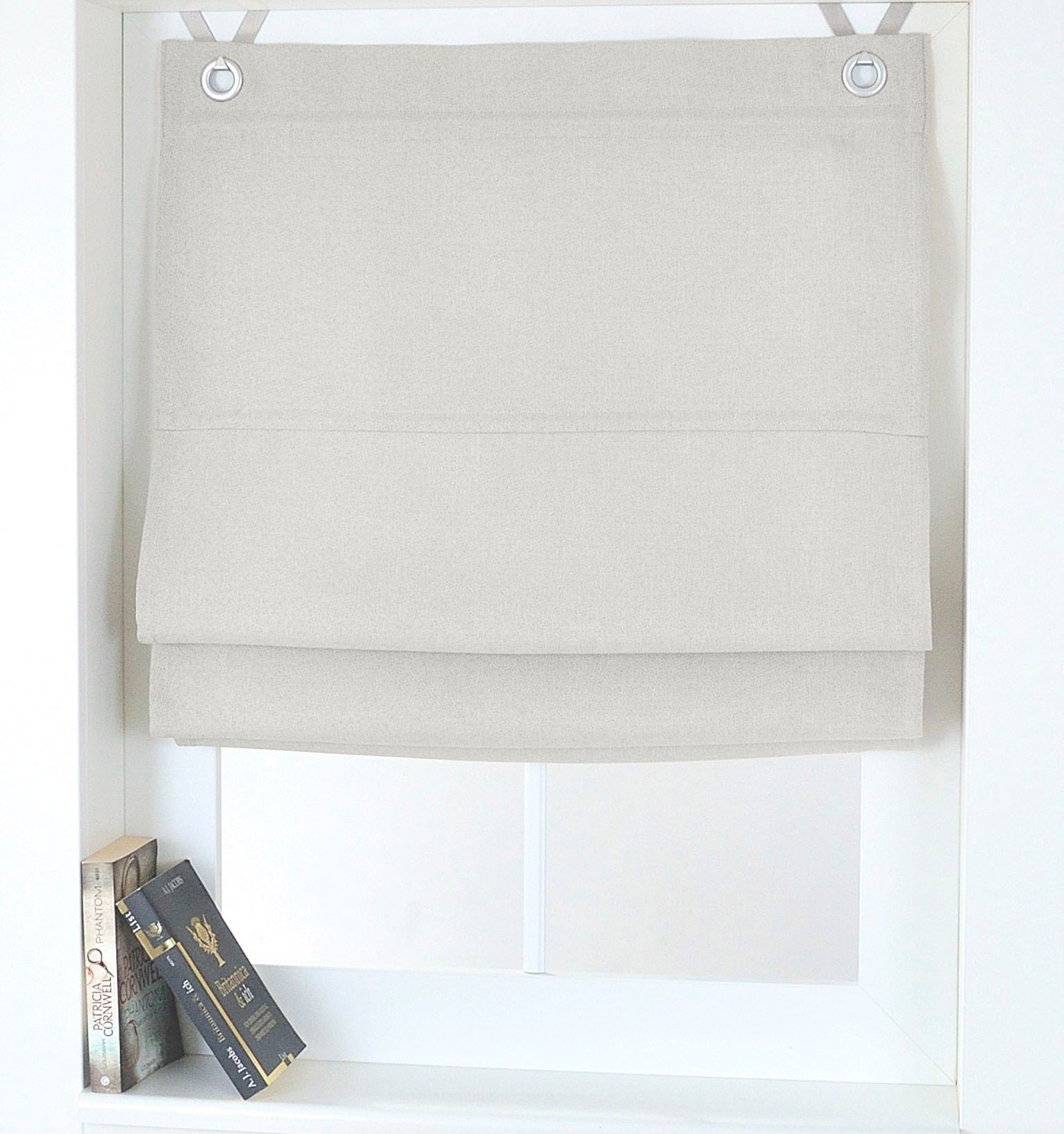 Kutti Raffrollo "Dimout" mit Hakenaufhängung ohne Bohren freihängend verdun günstig online kaufen