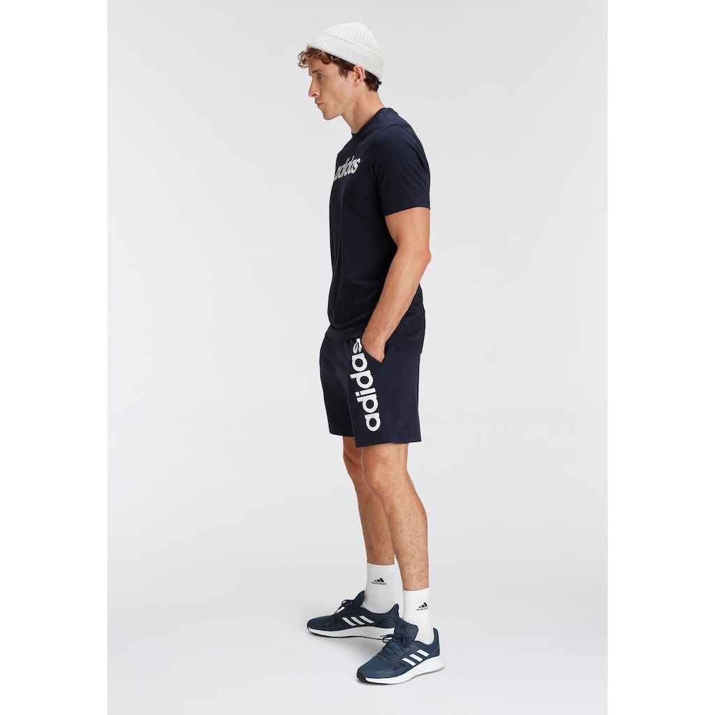 adidas Sportswear Shorts »AEROREADY ESSENTIALS SINGLE JERSEY LINEAR LOGO«, (1 tlg.)