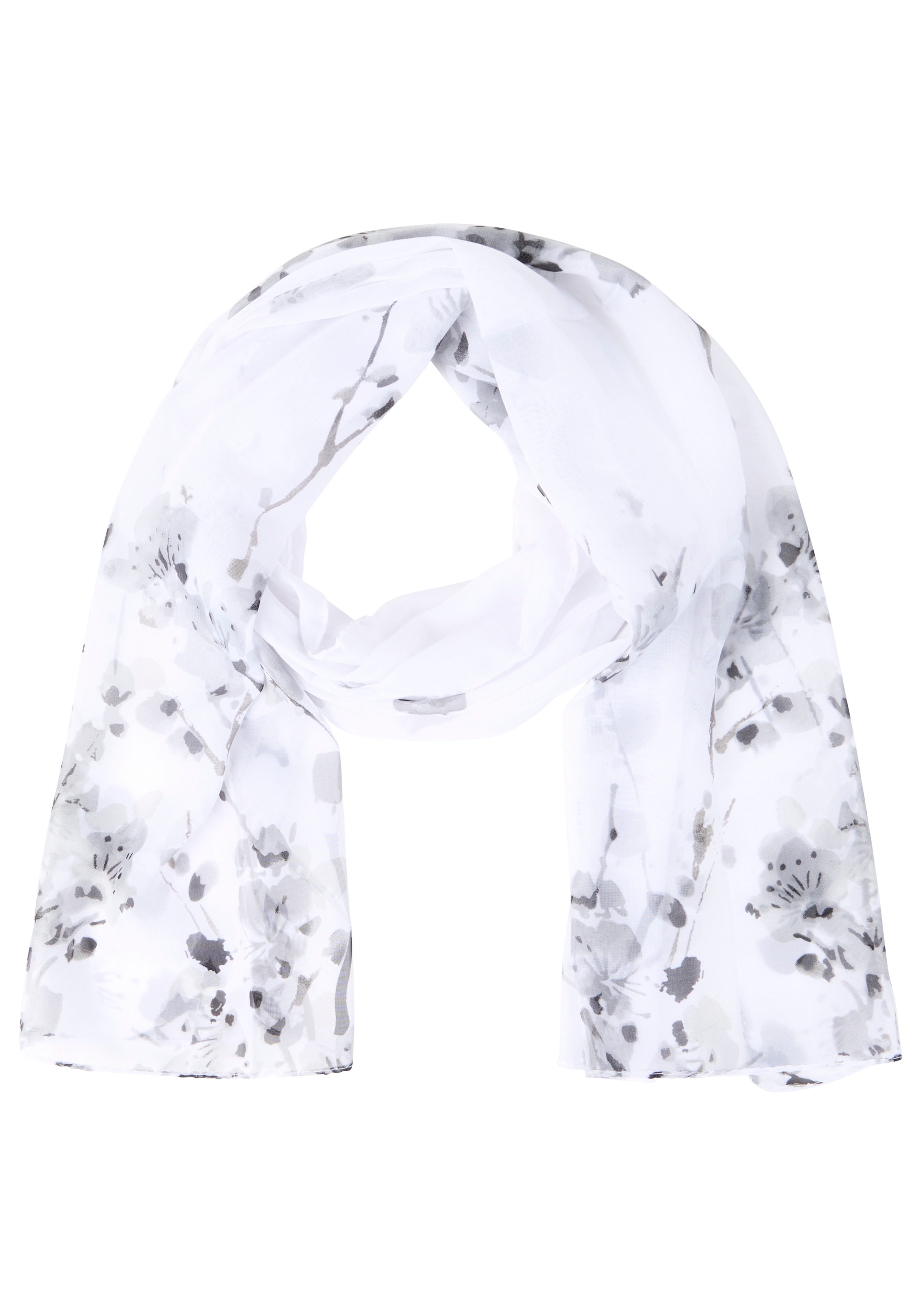 Laura Scott Modetuch geblümtes Muster, aus Webmaterial, leicht transparent günstig online kaufen